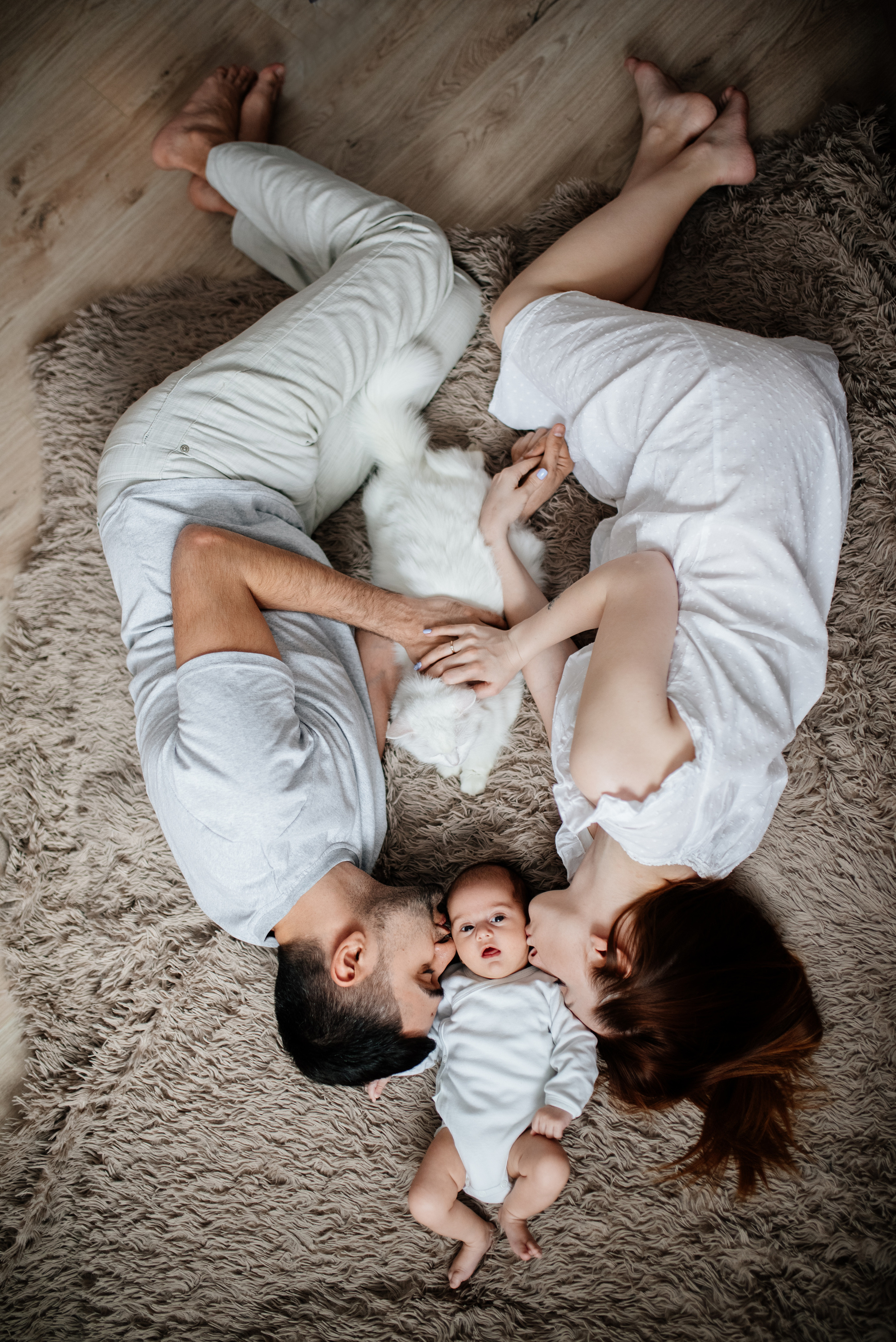 Катя, Дима и Эмилия. Семьи