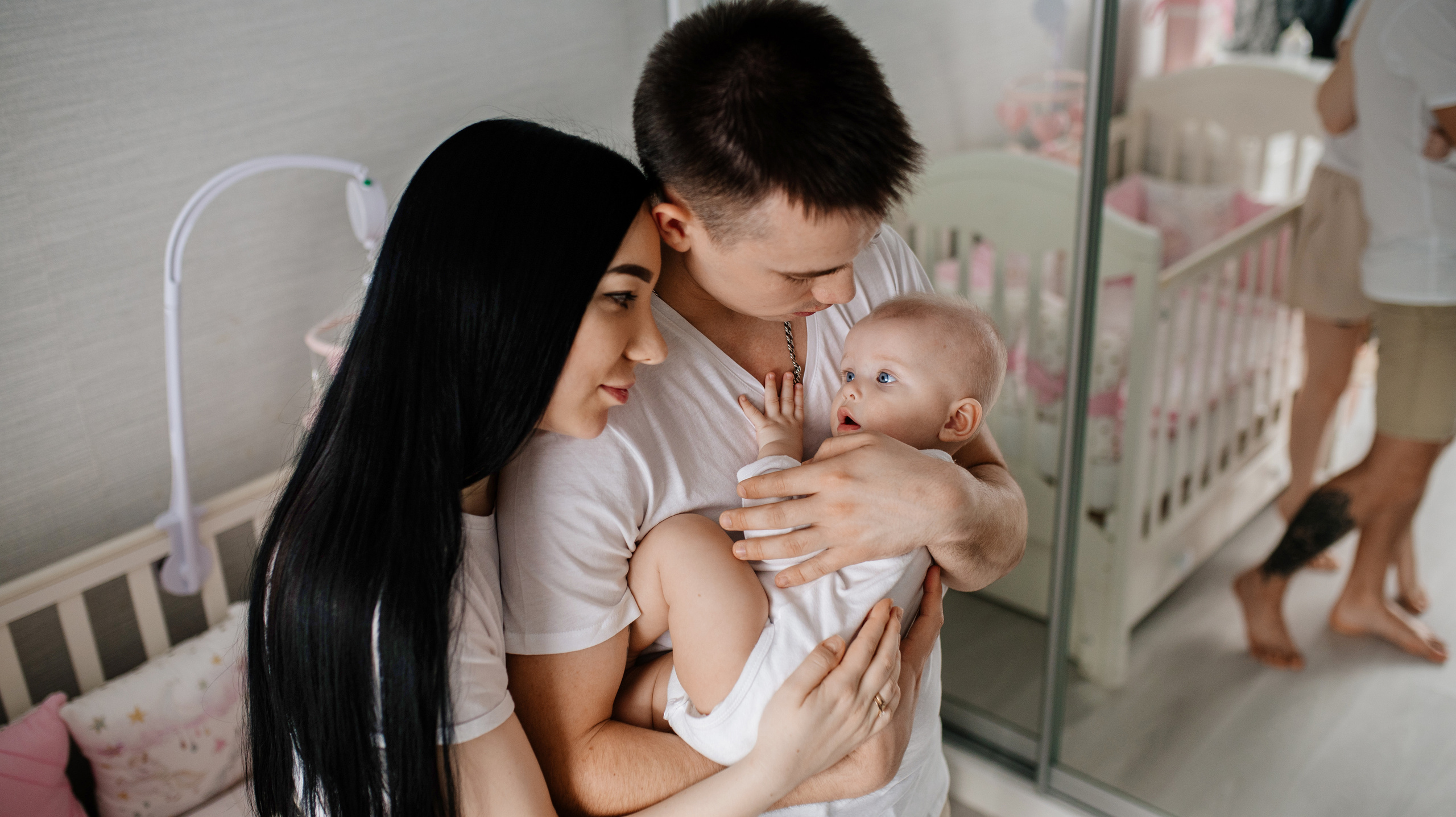 Анжела, Саша, Евочка. Семьи