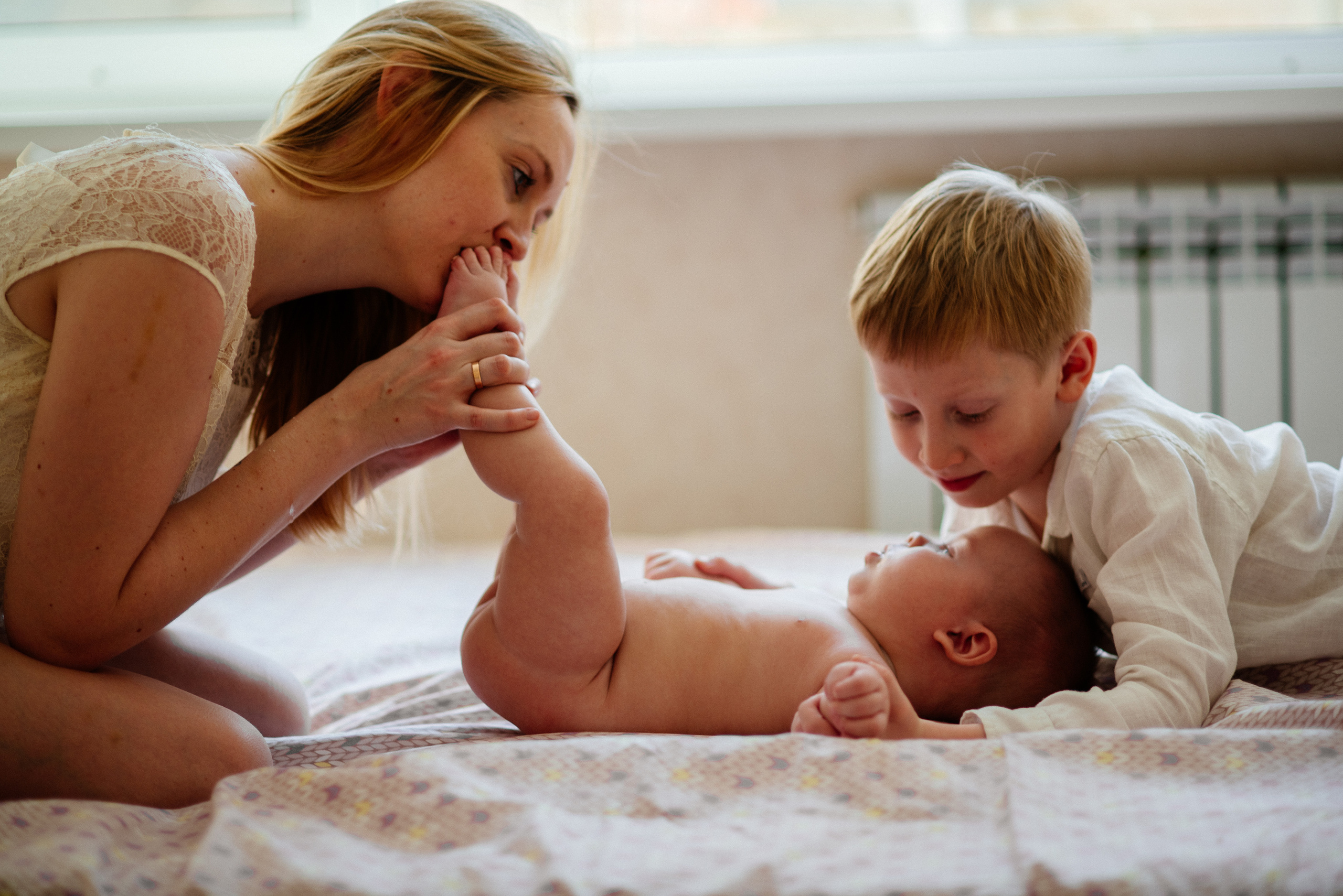 Лена Денис Даня. Семьи