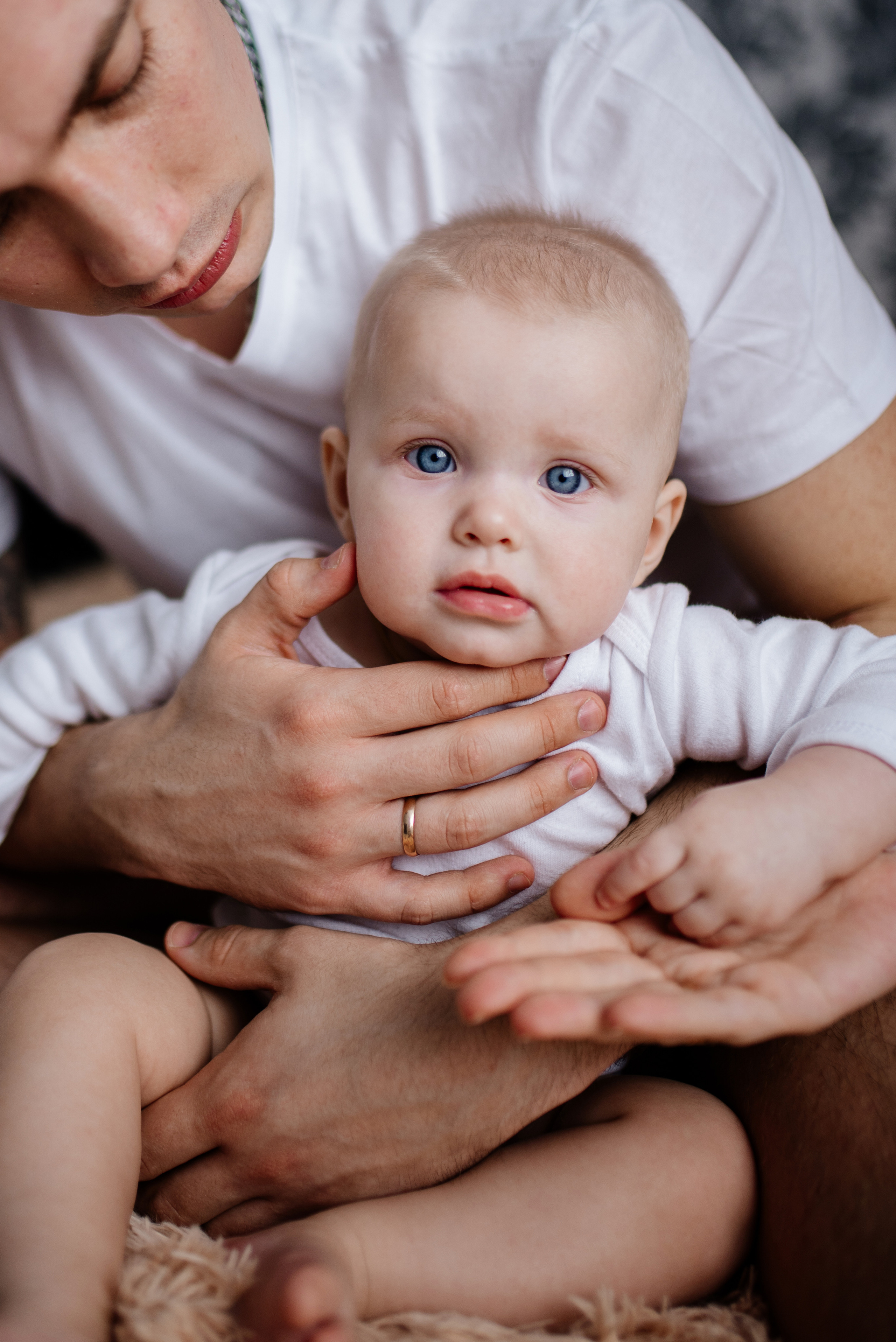 Анжела, Саша, Евочка. Семьи