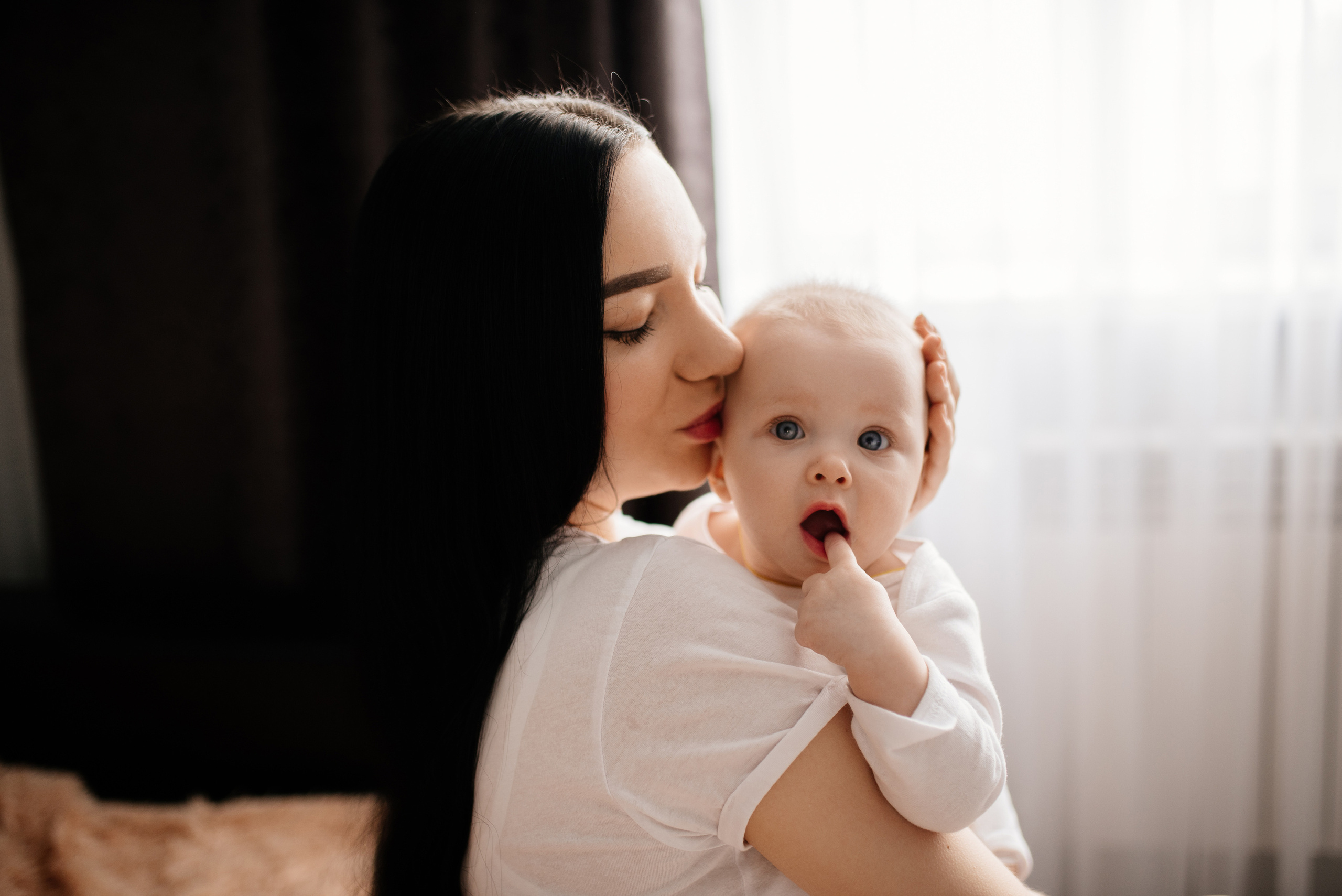 Анжела, Саша, Евочка. Семьи