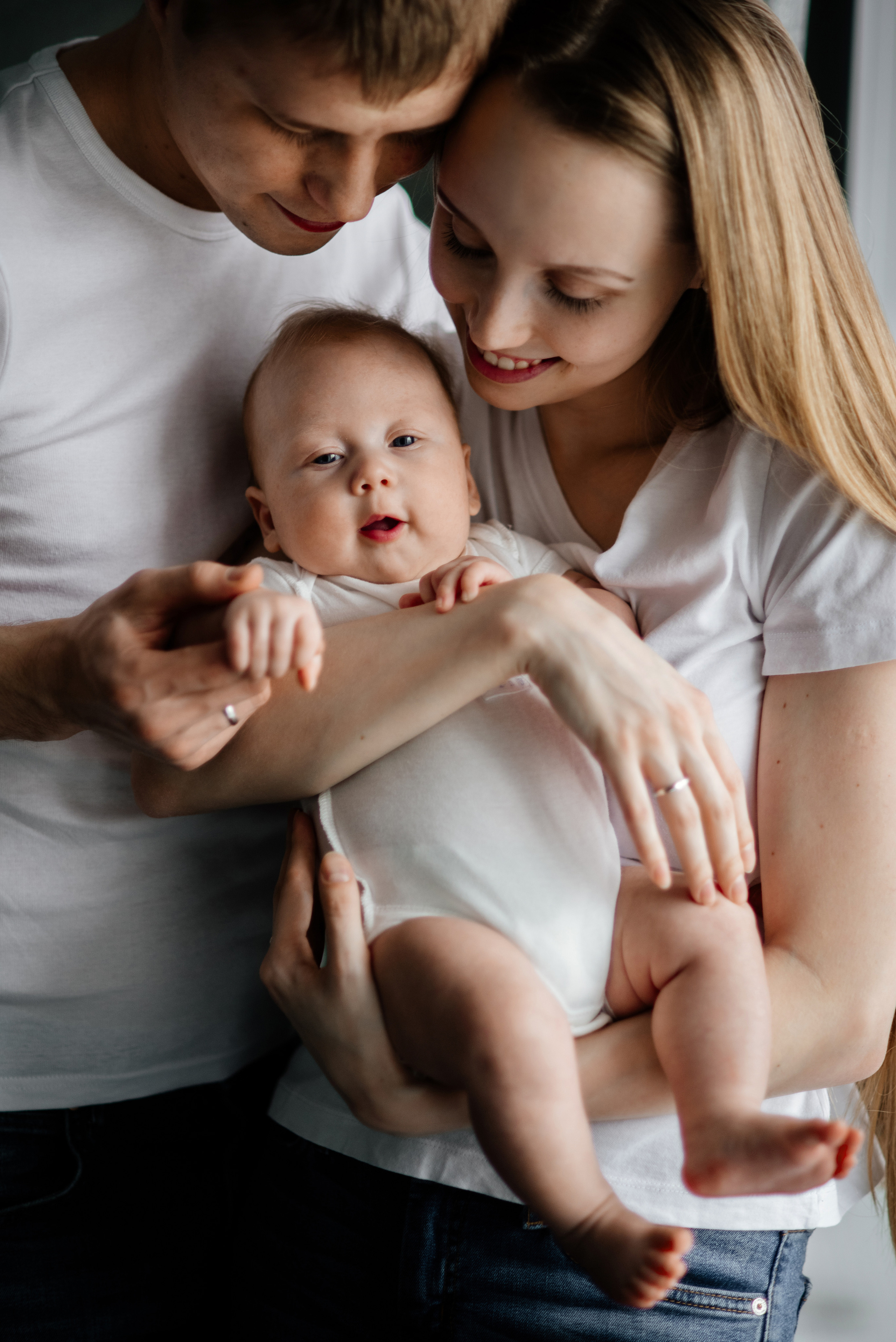 Маша, Тема и Егорка. Семьи