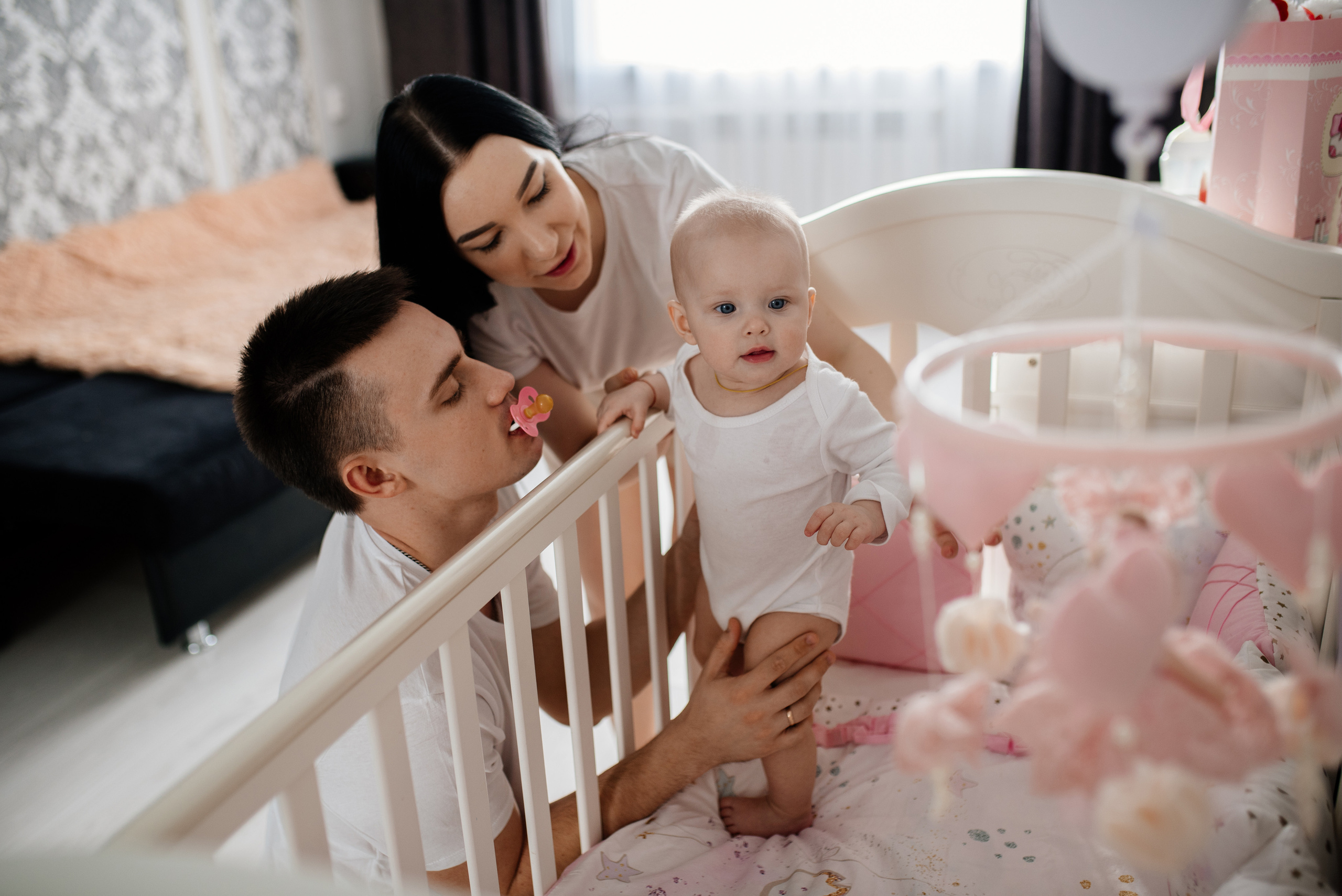 Анжела, Саша, Евочка. Семьи