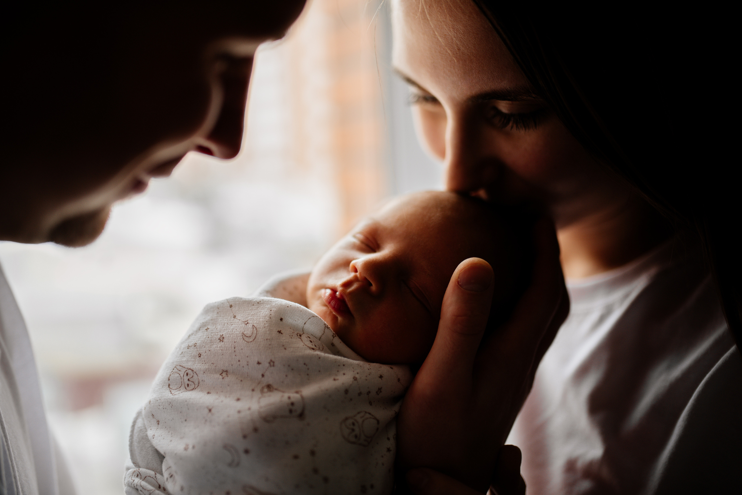 Петр Ксения и Саша 14 дней. Семьи