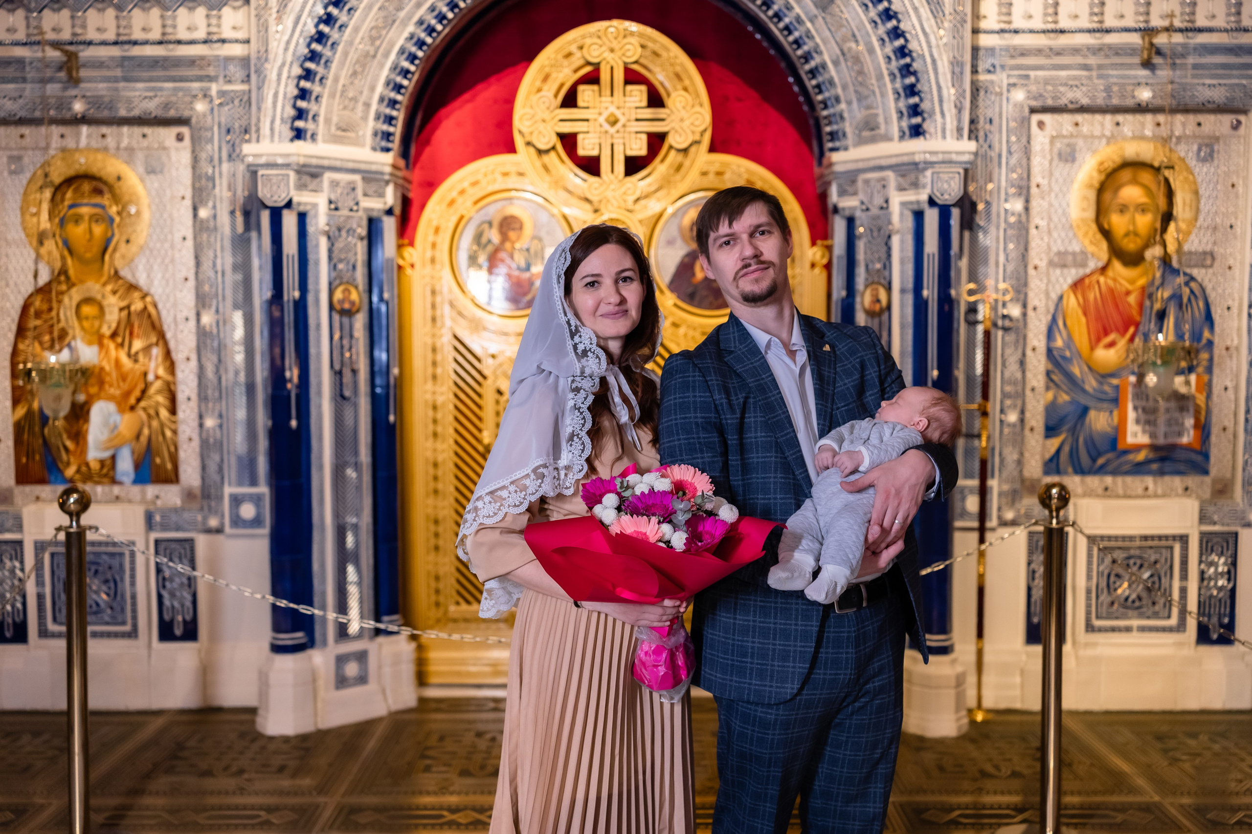 Крещение Леонида. Семейный фотограф и фотограф на Крещение, Венчание в Москве и Подмосковье Людмила Клюева