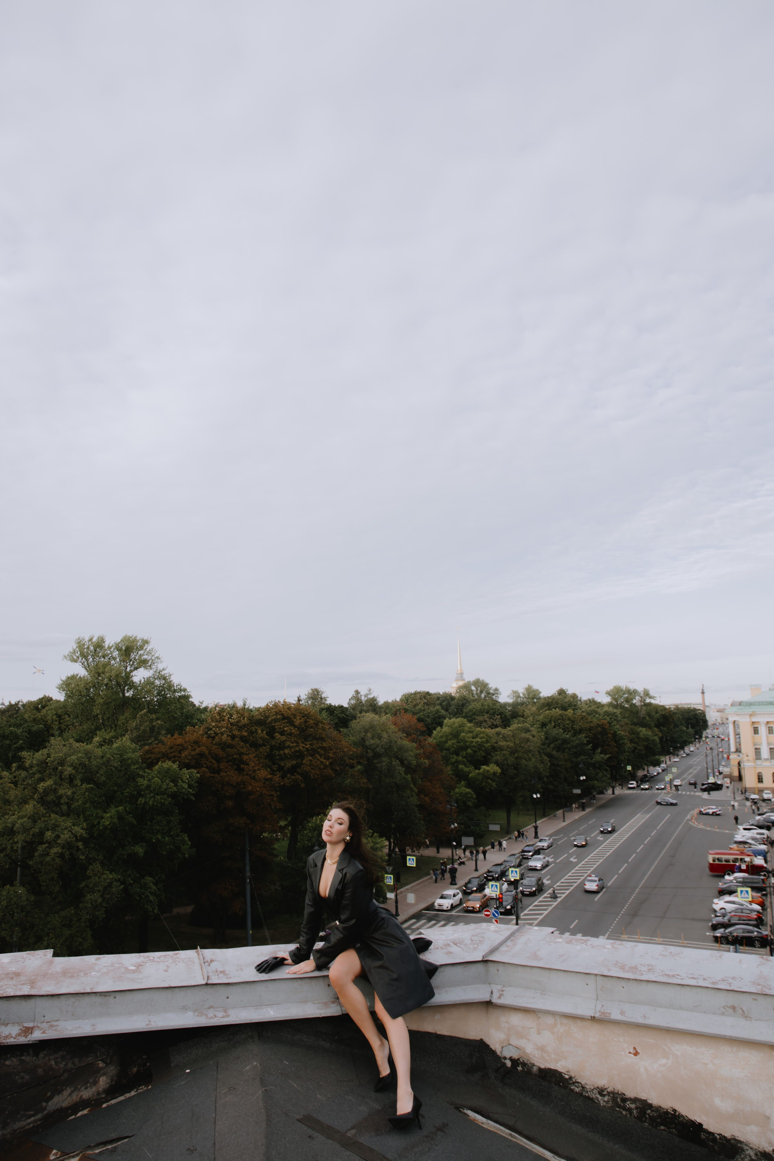 Вероника (съемка на крыше). Фотограф в Москве и Санкт-Петербурге Дарина