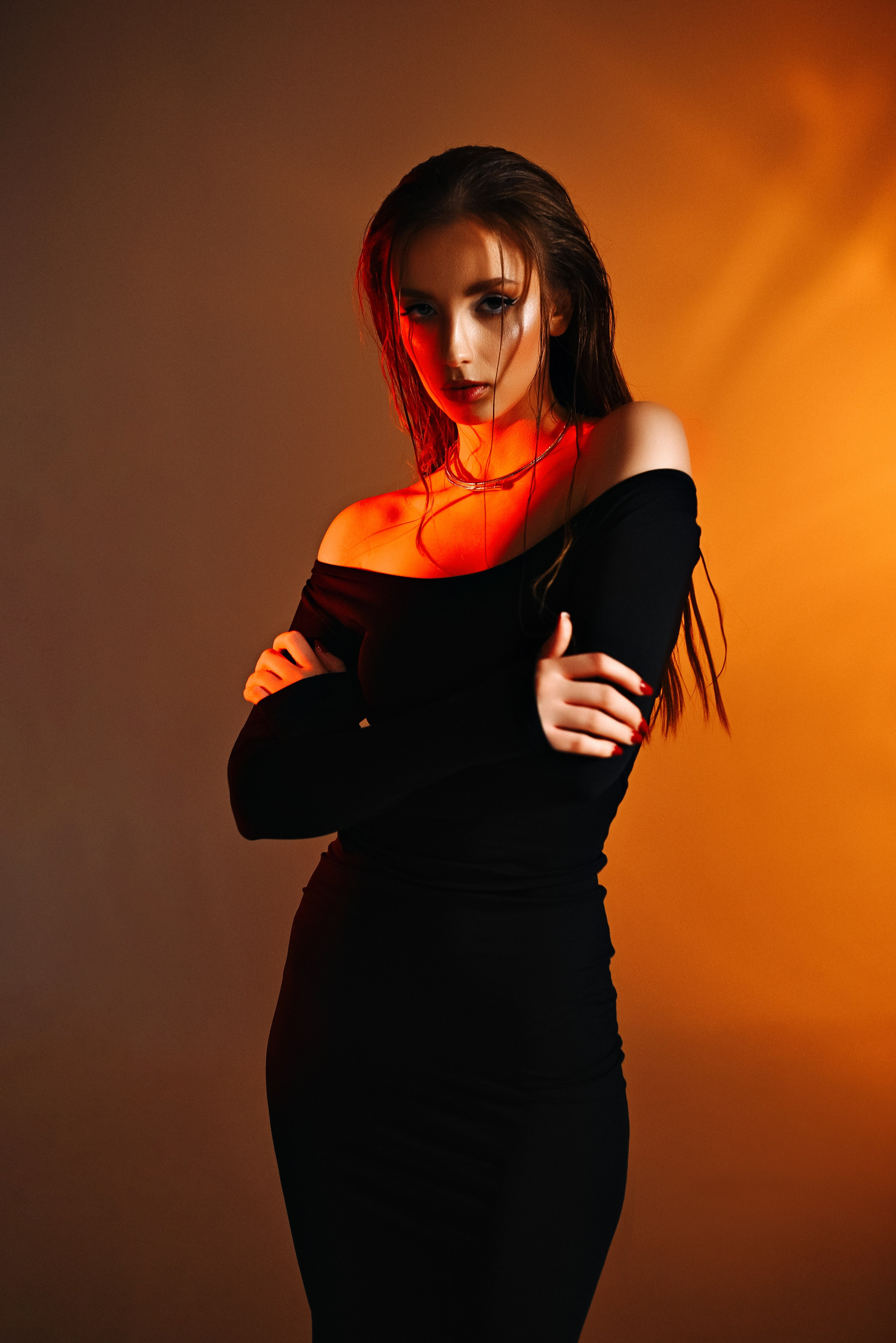 Фотосессия с цветным светом Витебск Фотограф Сергей Томашев