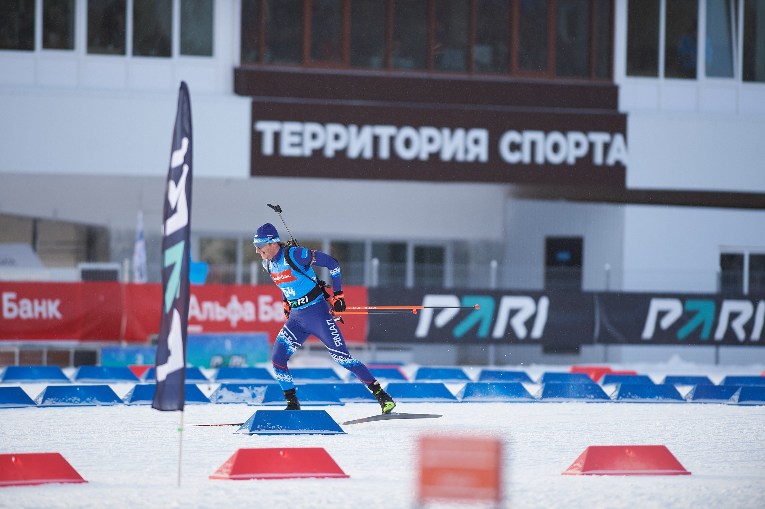 Биатлон. Чемпионат России — 2024/2025, 3-й этап, Ижевск. Спринт. Мужчины. Спортивный репортажный фотограф в Ижевске Сергей Мерзляков