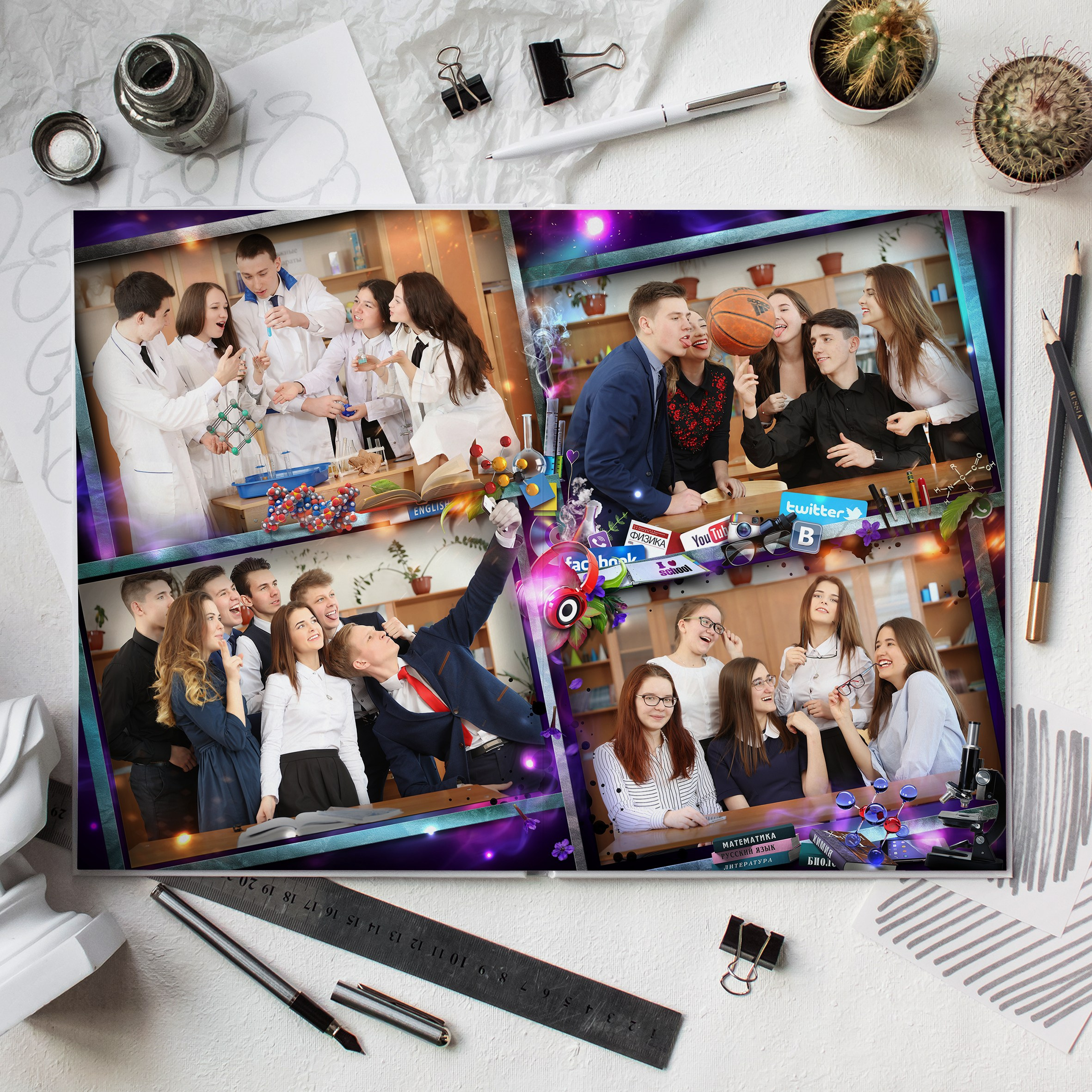 Ночной город. Современные выпускные альбомы. Мы делаем не просто альбомы, а стильные фотокниги