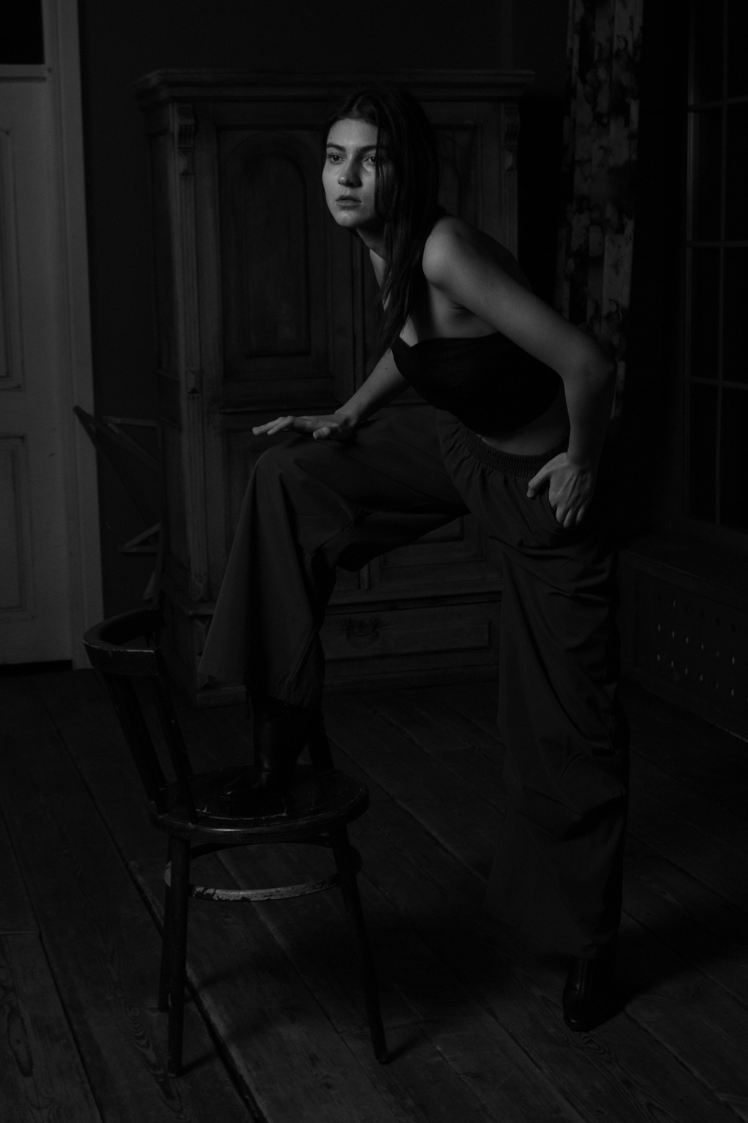 Алина в студии «Камера обскура». Фотограф Екатерина Козловская