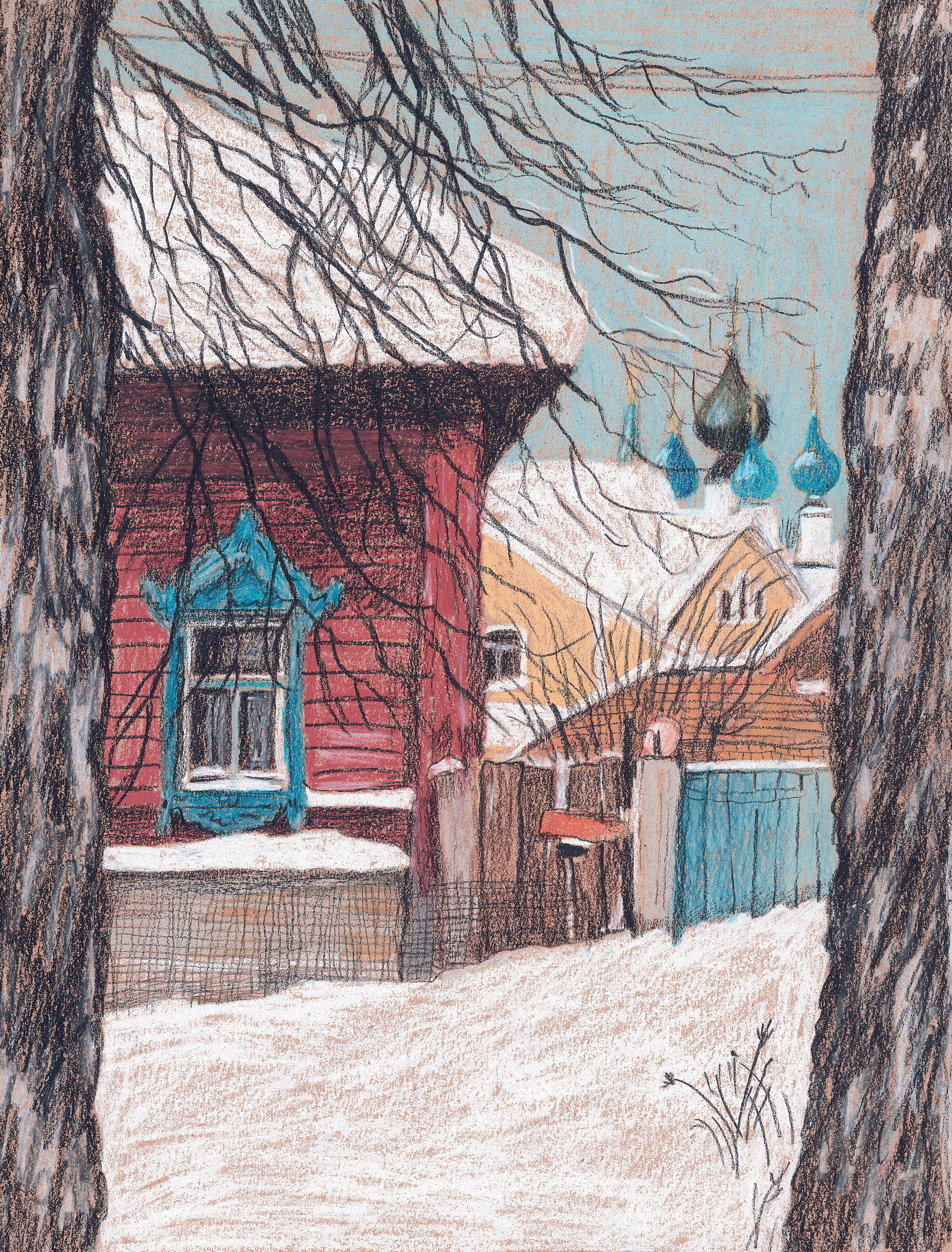 Домики. Художник Карина Милосердова