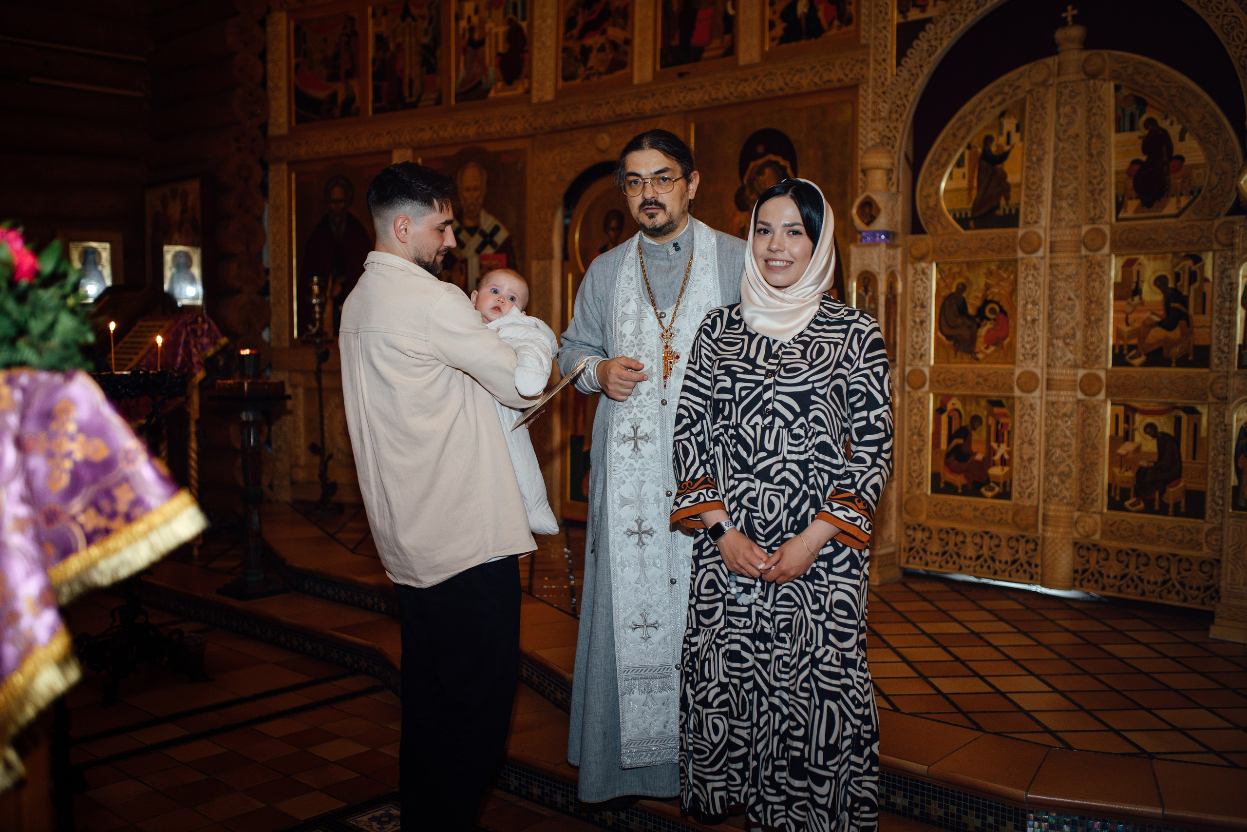 Таинство крещения Софии, апрель 2024