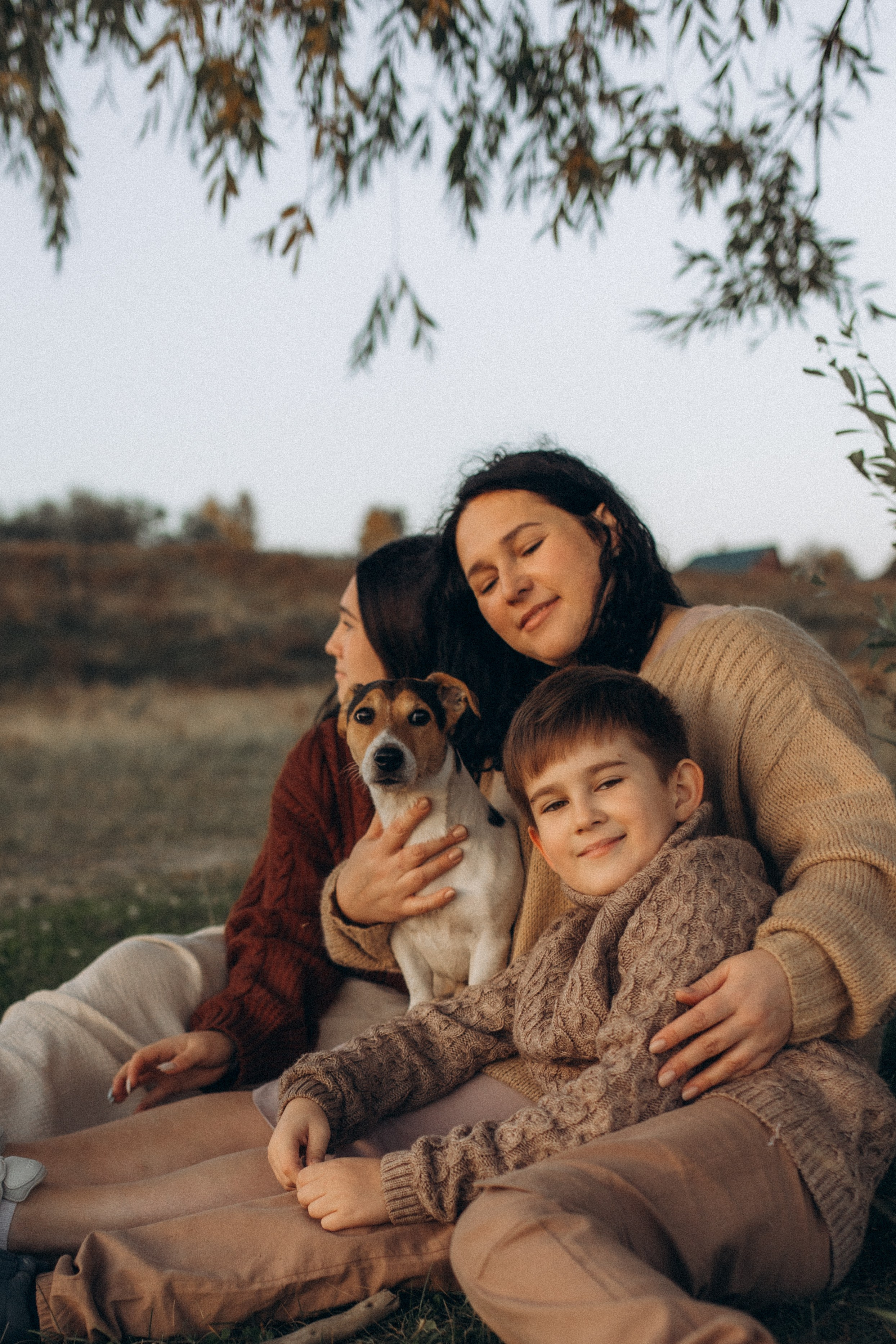Юля, Милана, Тимур и Добби, осенняя история. Семейный фотограф lifestyle в Новосибирске Елена Шпилевая