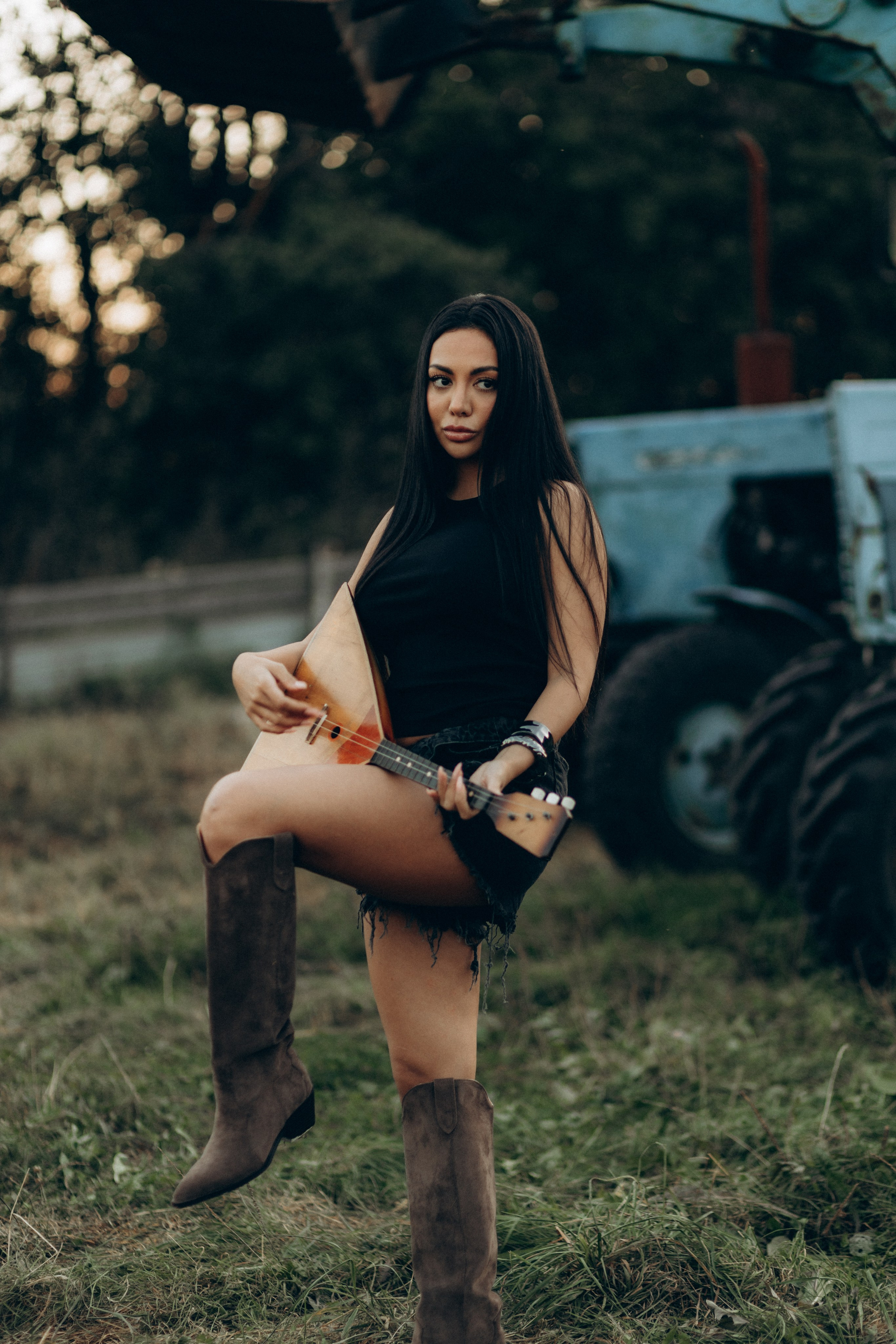 Jannet — балалайка (бэкстейдж к клипу). Фотограф НОГИНСК, Москва, Анастасия Белая