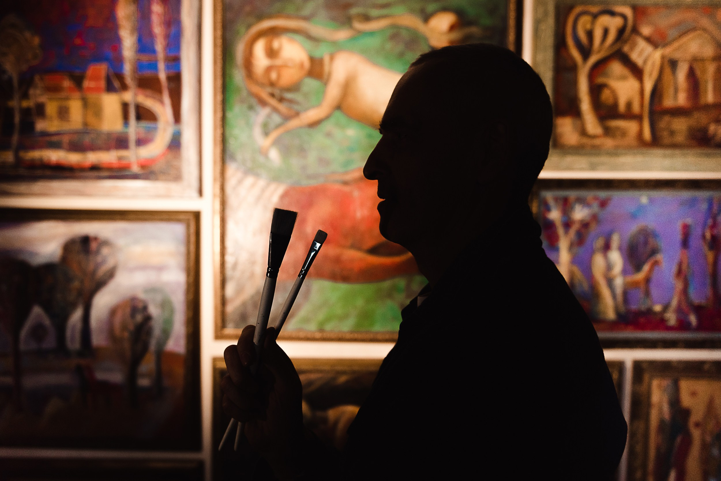 Квартира с картинами. Алиса, Андрей и их пушистая семья. Семейный Фотограф в Москве Ирина Хохлова