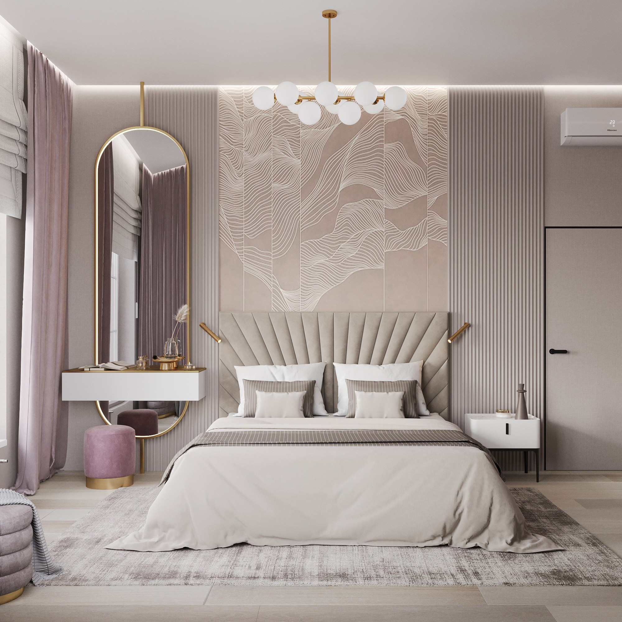 Второй этаж 2-х этажного дома. Интерьерный 3Д Визуализатор Маргарита Оберемко