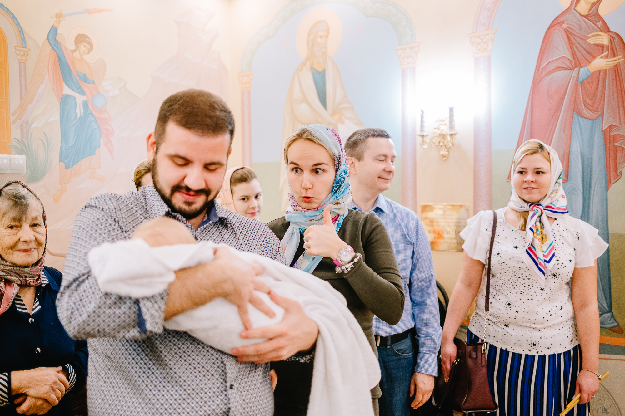 Крещение в храме на Поклонной горе