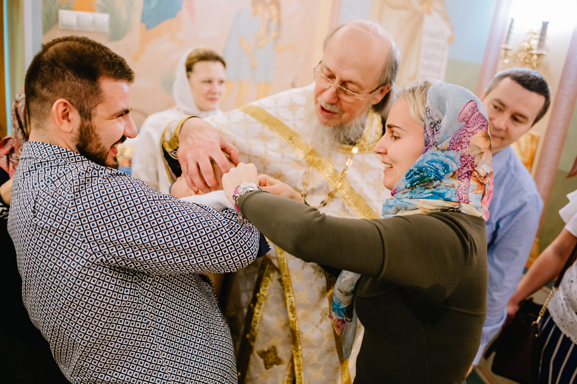 Фотограф на Крещение младенца в храме Георгия Победоносца на Поклонной горе