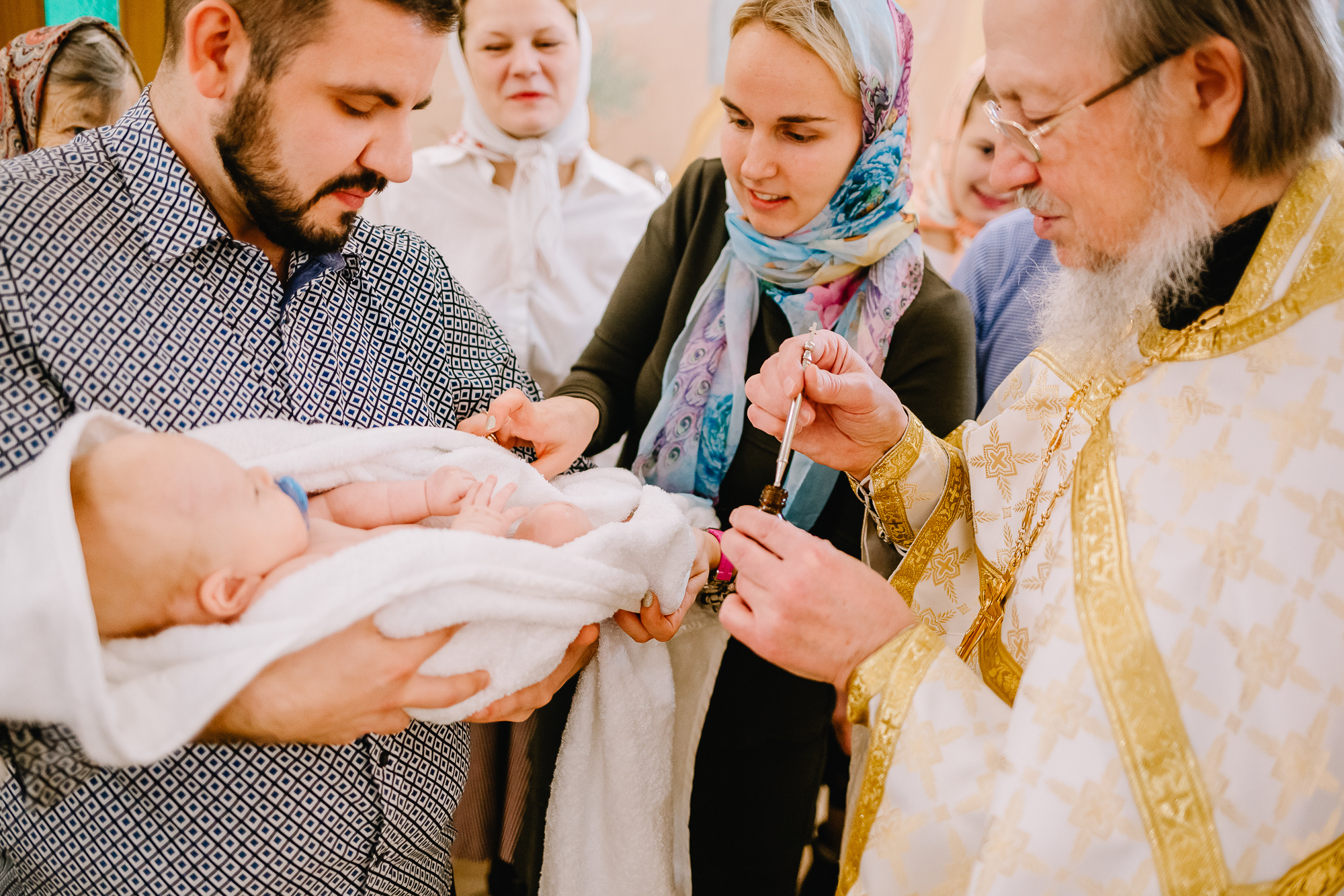 Крещение в храме на Поклонной горе