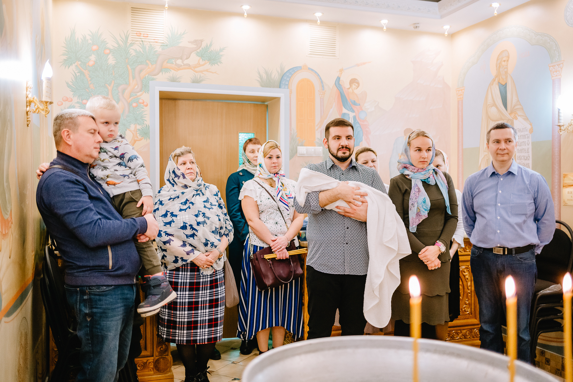 Крещение в храме на Поклонной горе