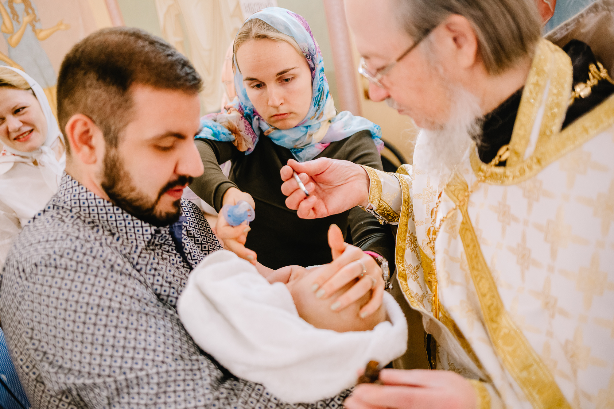 Крещение в храме на Поклонной горе