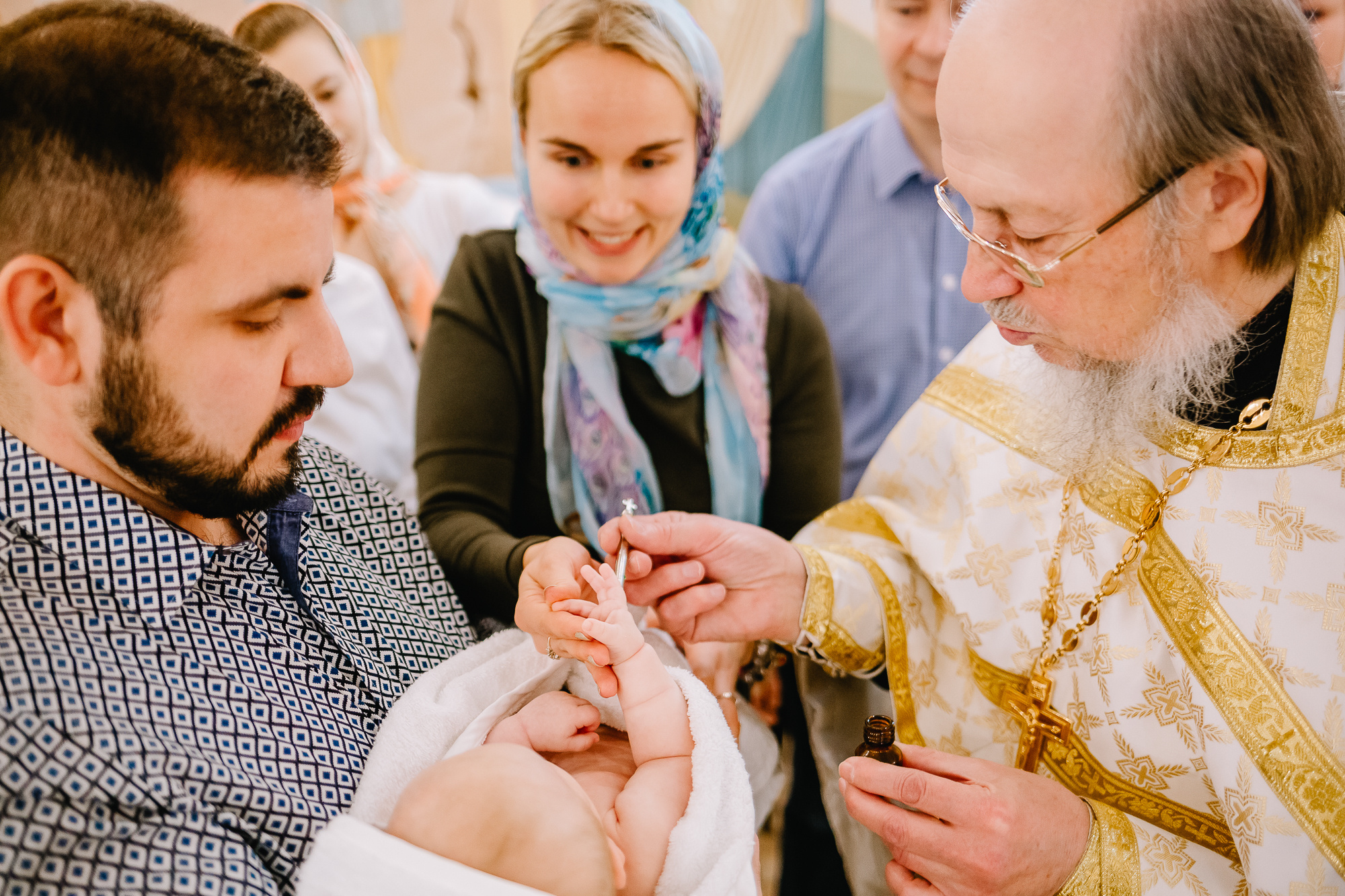 Крещение в храме на Поклонной горе
