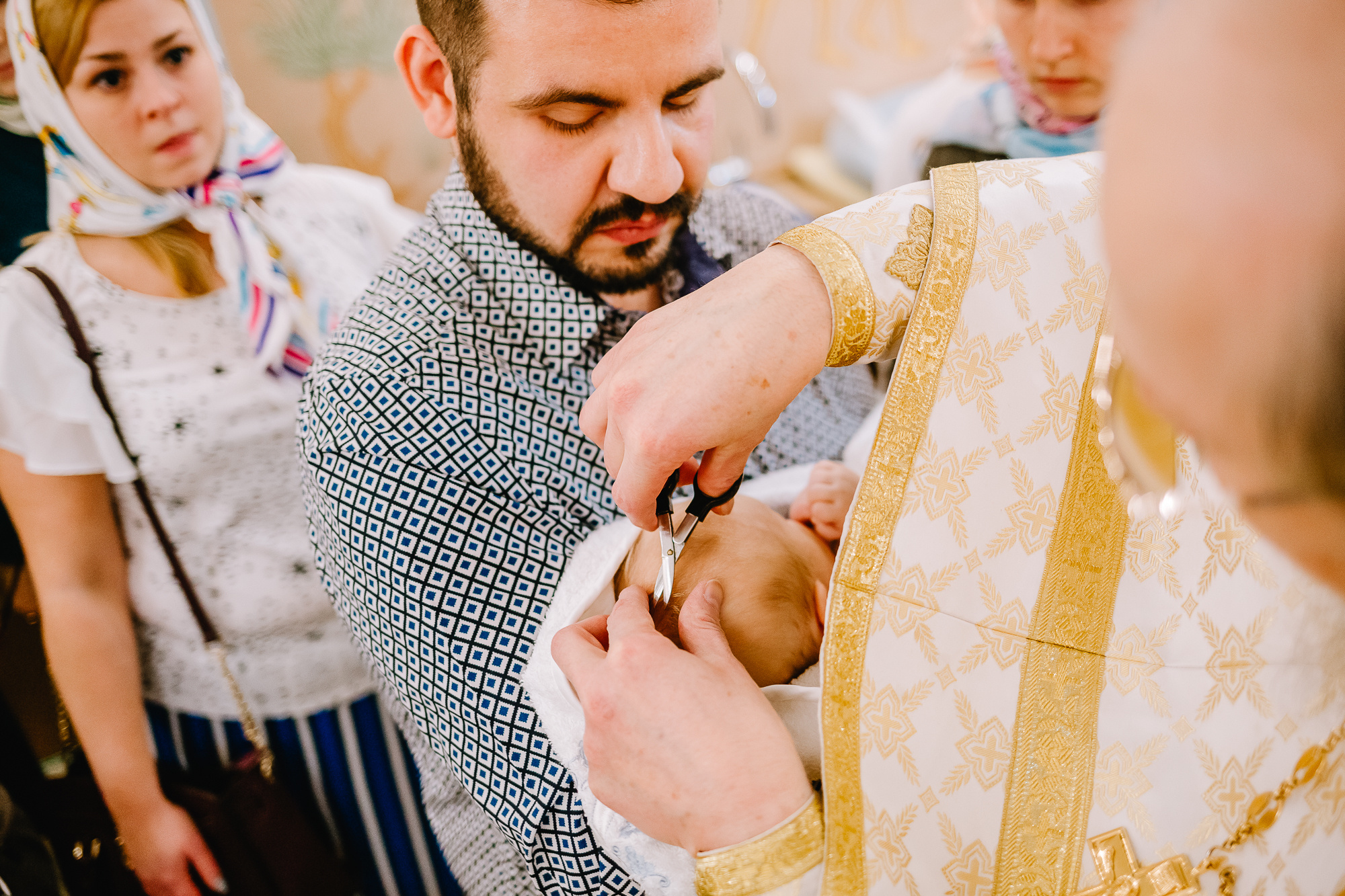 Крещение в храме на Поклонной горе