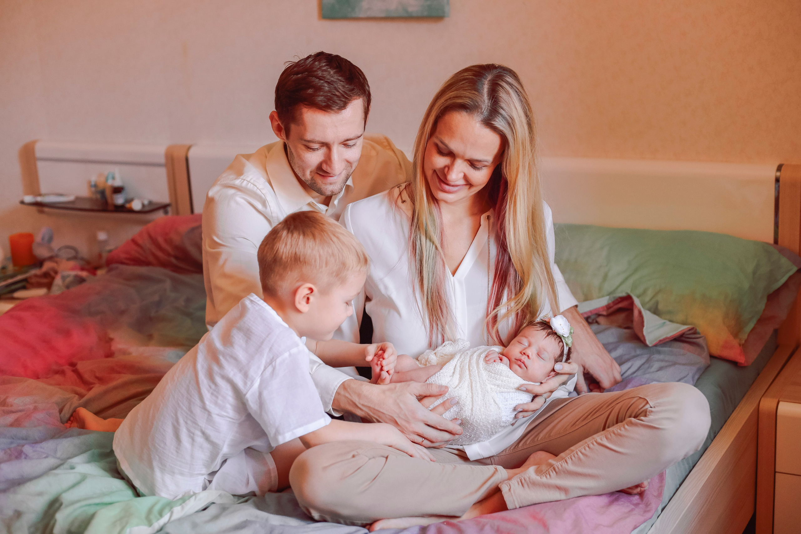 Семья Алины. Семейный фотограф и фотограф новорожденных в Санкт-Петербурге Алина Фе