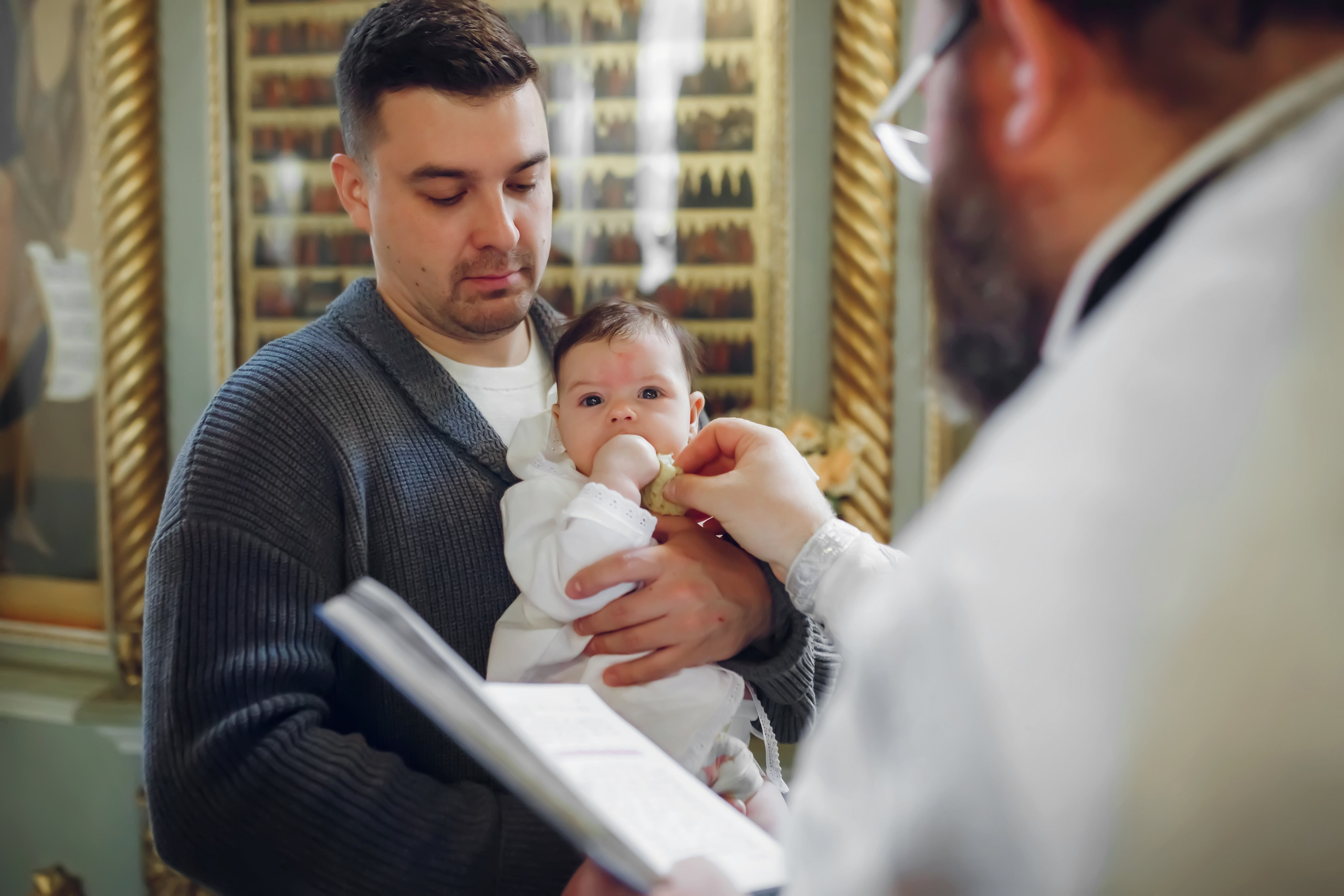 Крещение Марии. Фотограф на Крещение, семейный фотограф в Москве