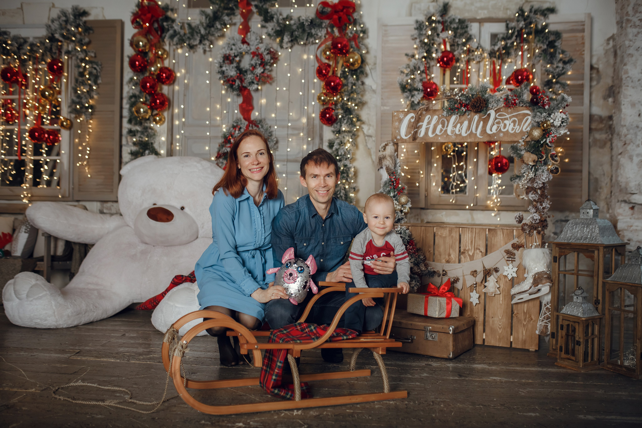 Богдан и семья. Фотограф на Крещение, семейный фотограф в Москве