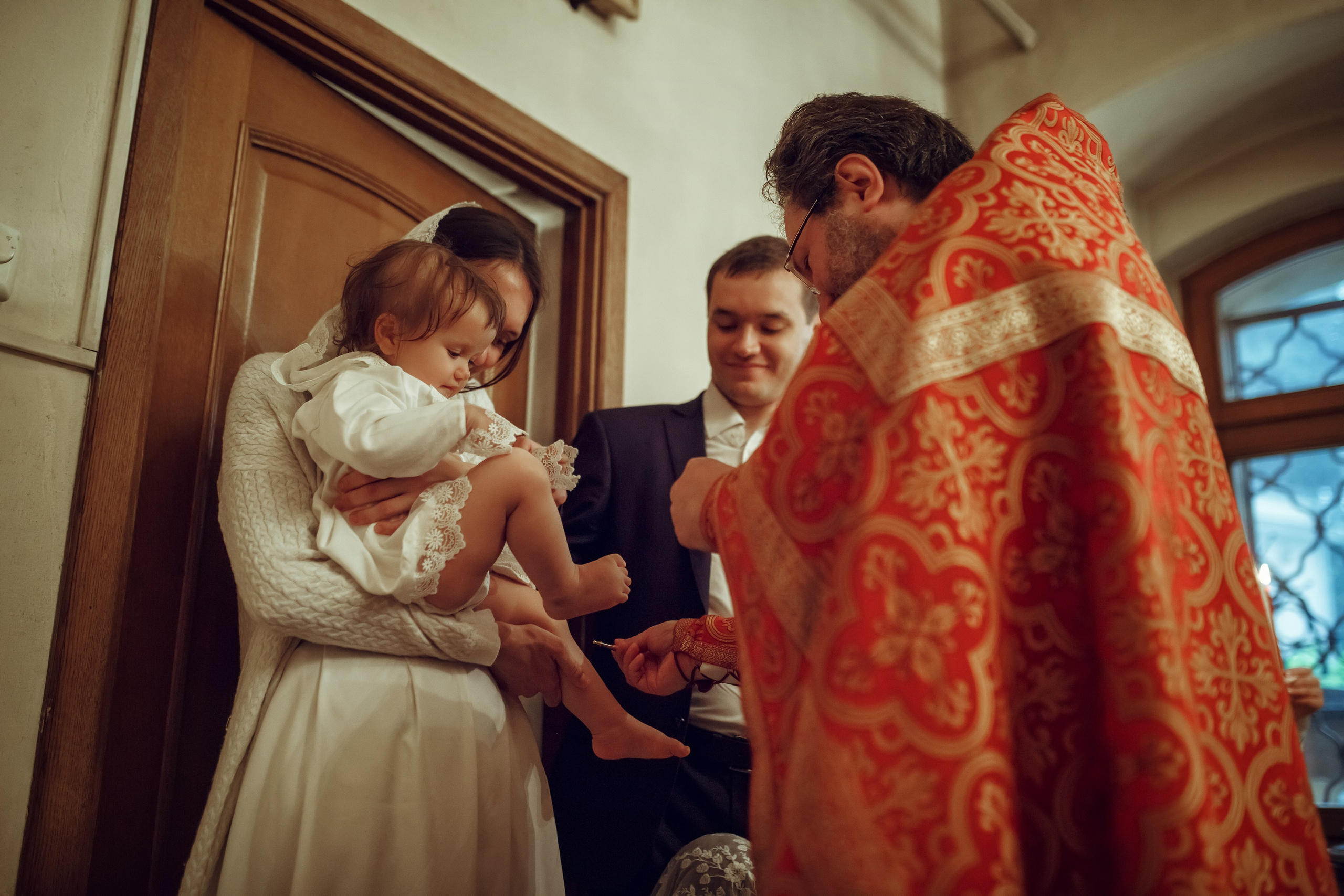 Крещение Даши. Фотограф на Крещение, семейный фотограф в Москве