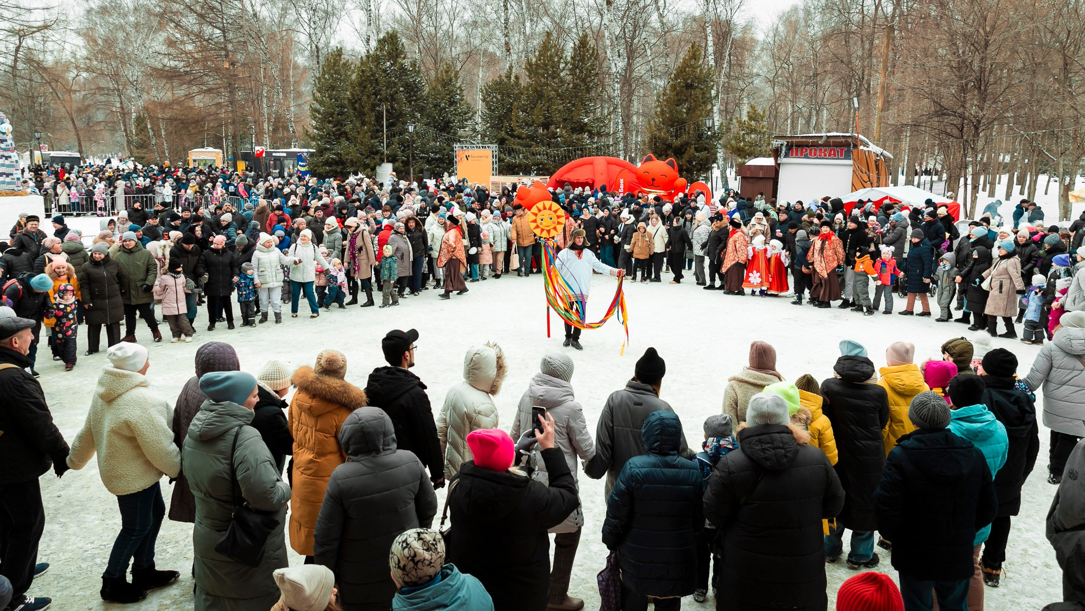 Масленица в берёзовой роще. Фотограф в Новосибирске Сергей Белов
