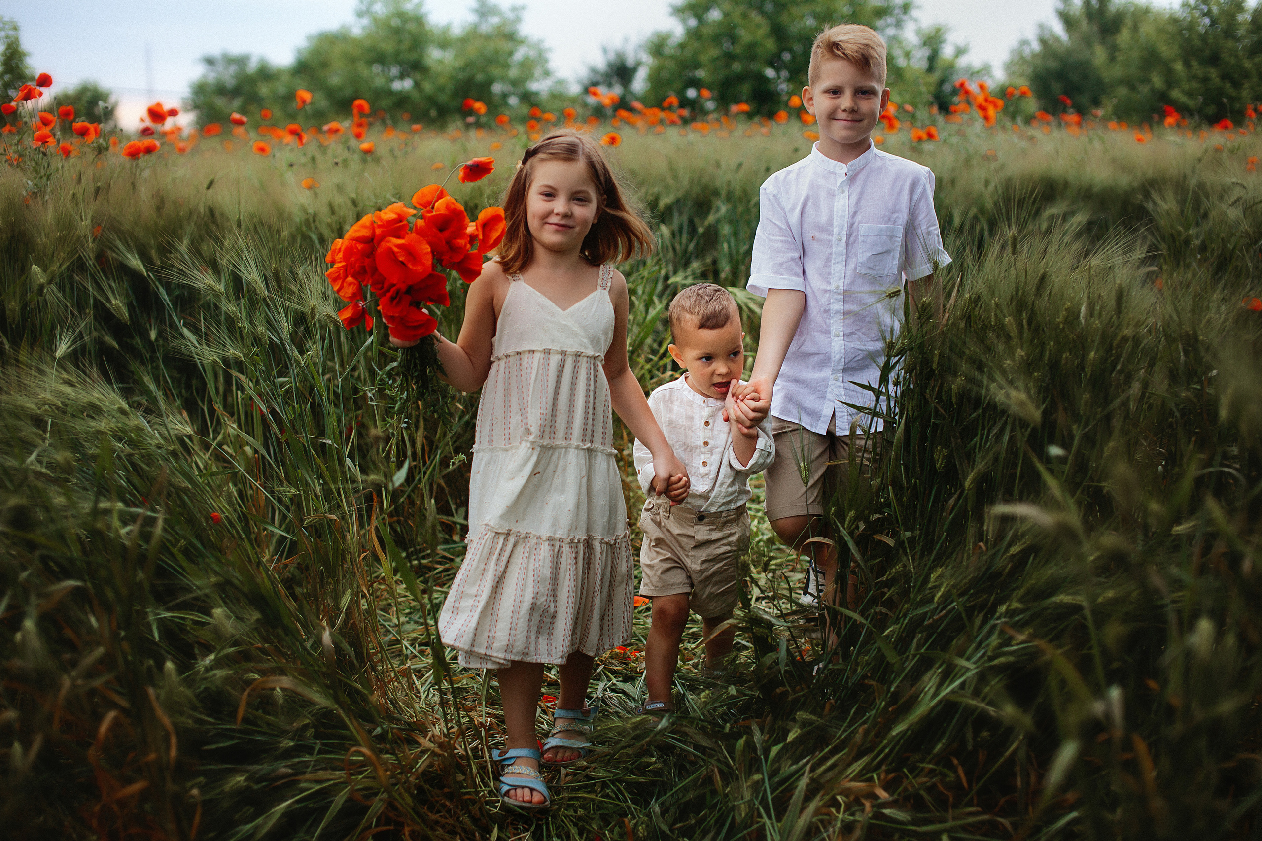 Фотосессия в маковом поле. Свадебный и семейный фотограф/видеограф в Краснодаре Наталья Осинская