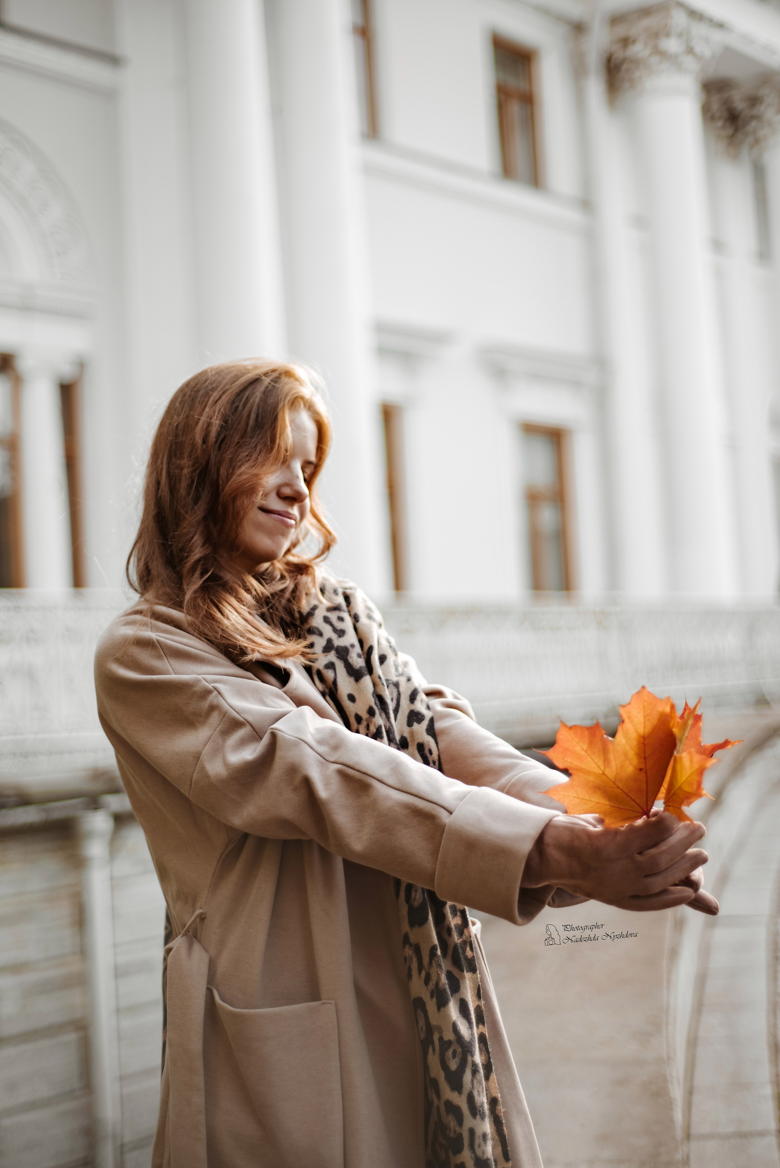 Осеннее утро на Елагине с Дарьей ♡. Свадебный фотограф в Санкт-Петербурге Надежда Нуждова