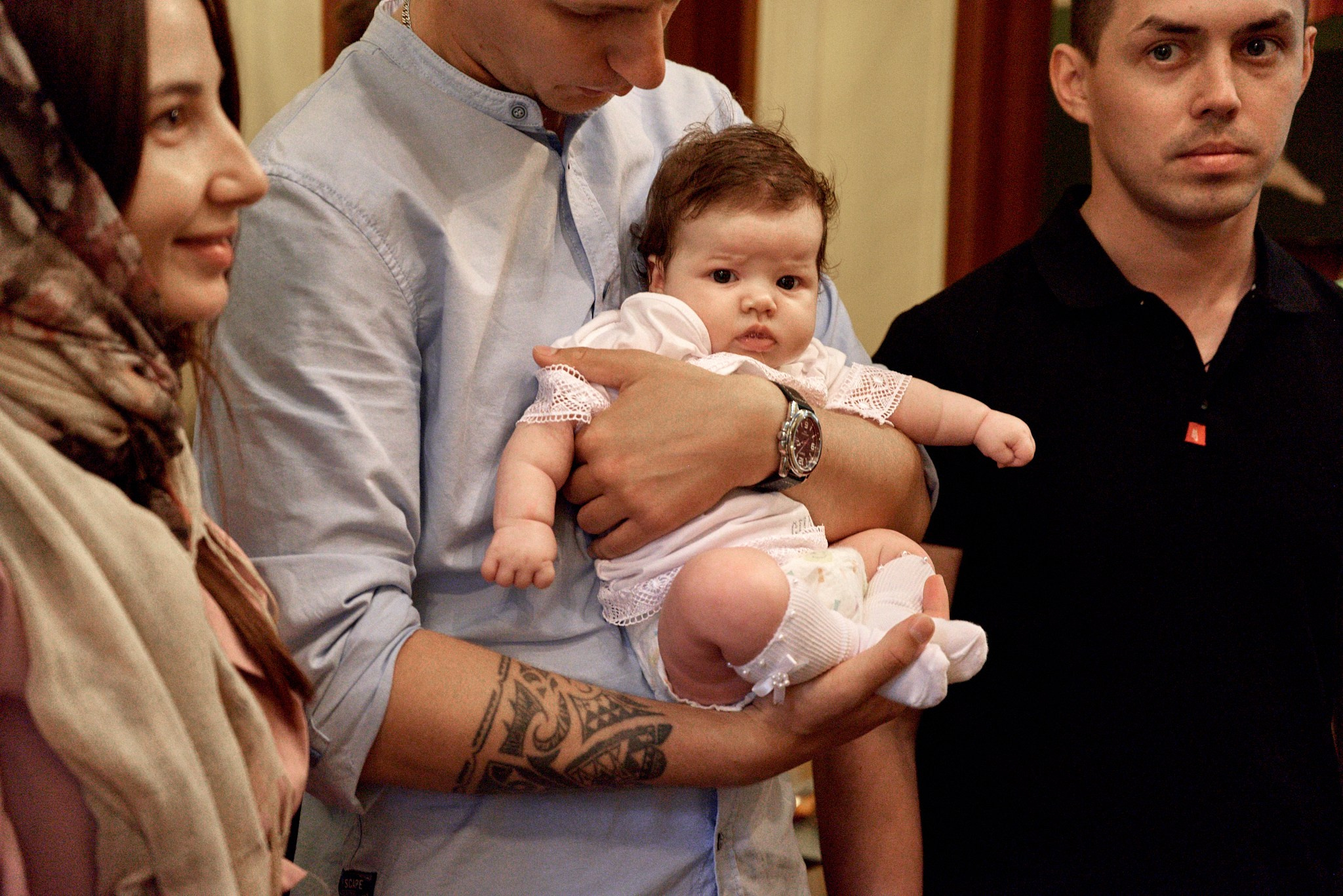 Фотосессия крещение Варвары