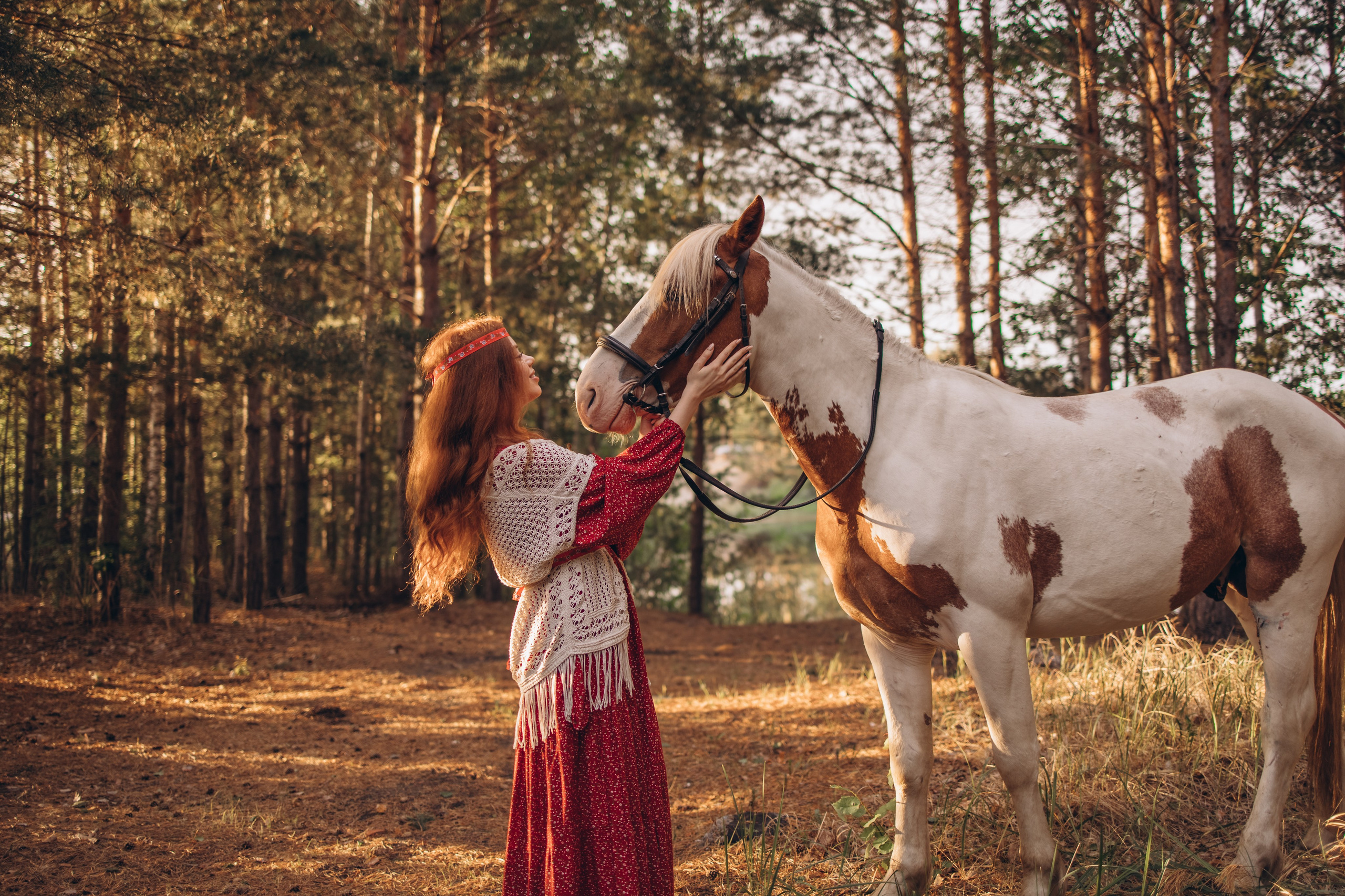 Фотоистория Кристина с лошадкой. Семейный и детский фотограф Оля в Тюмени
