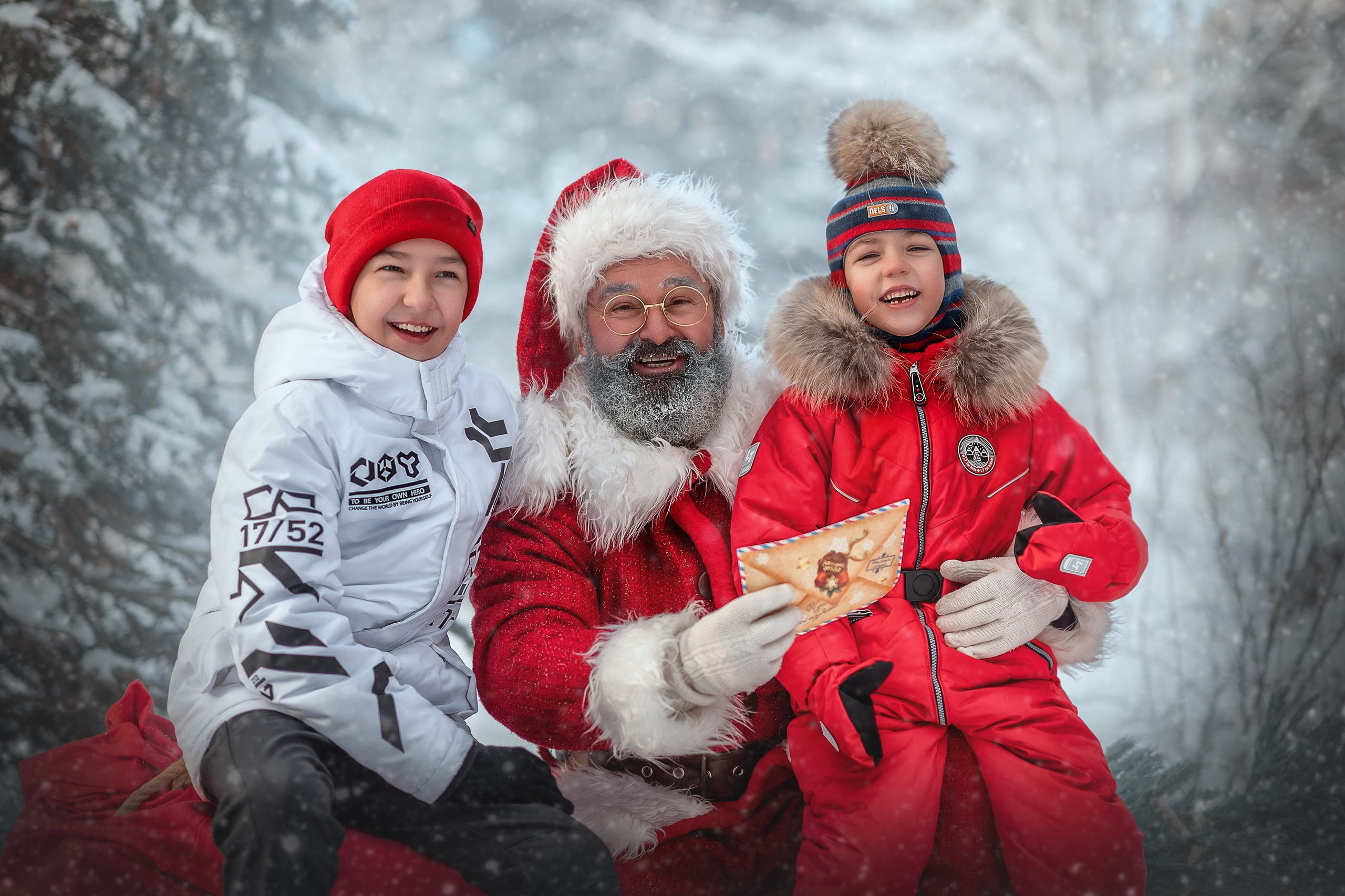 САНТА НА УЛИЦЕ. Семейный фотограф Екатеринбург Лора Мур