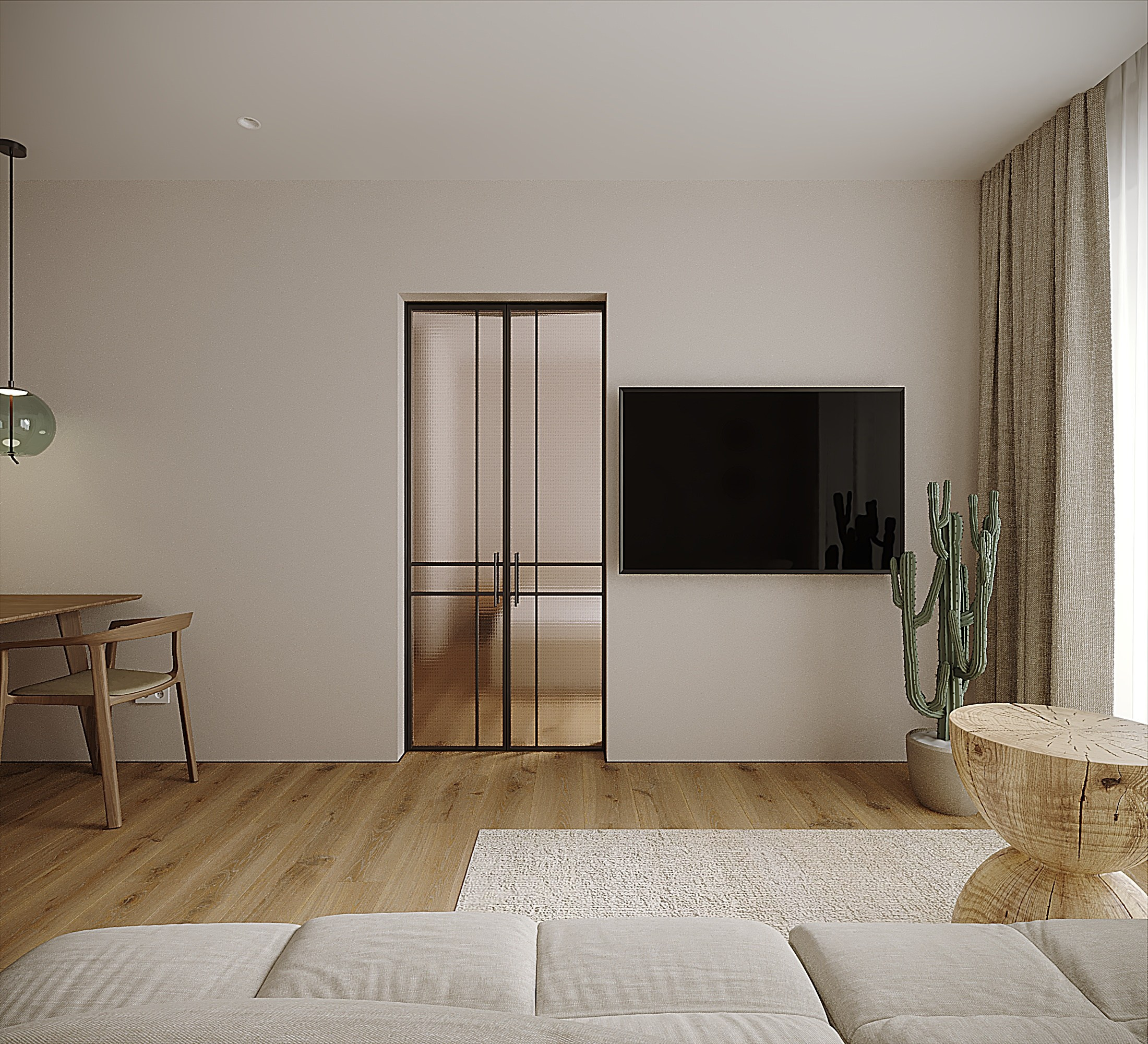 Квартира в стиле джапанди. Lina architector | Дизайн интерьера