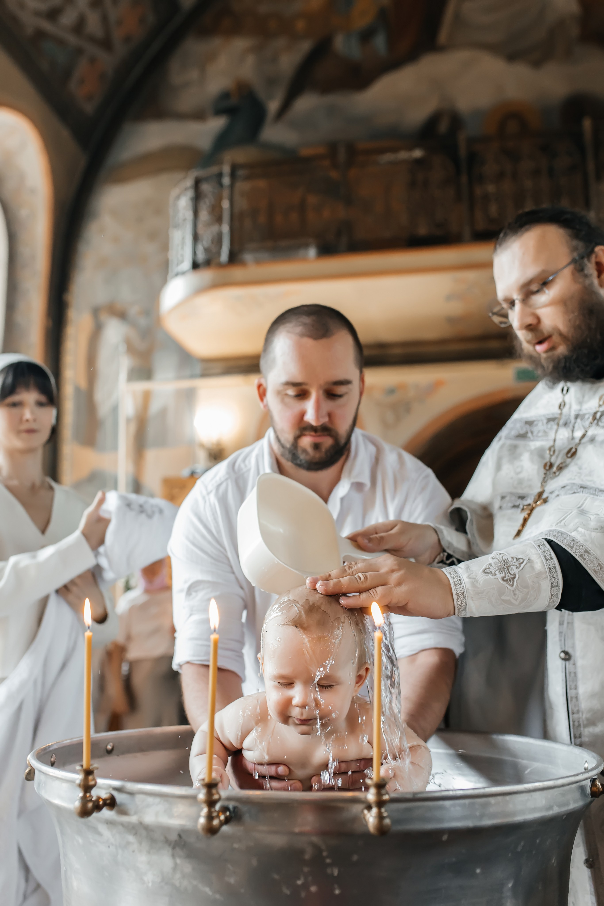 Крещение Артемия в Храме Николая Чудотворца в Ангелово. Фотограф на крещение и венчание Москва  Надежда Баланина