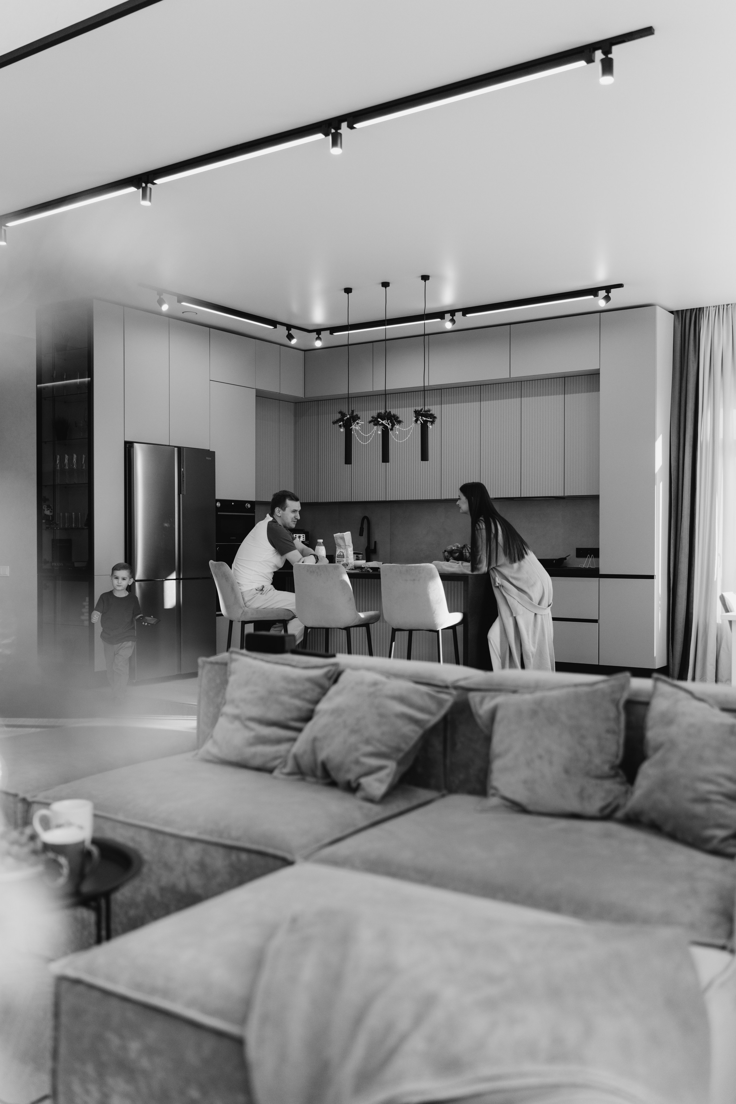 Домашняя съемка семьи Ксении и Алексея. Семейный и портретный фотограф в Санкт-Петербурге Татьяна Гримоть