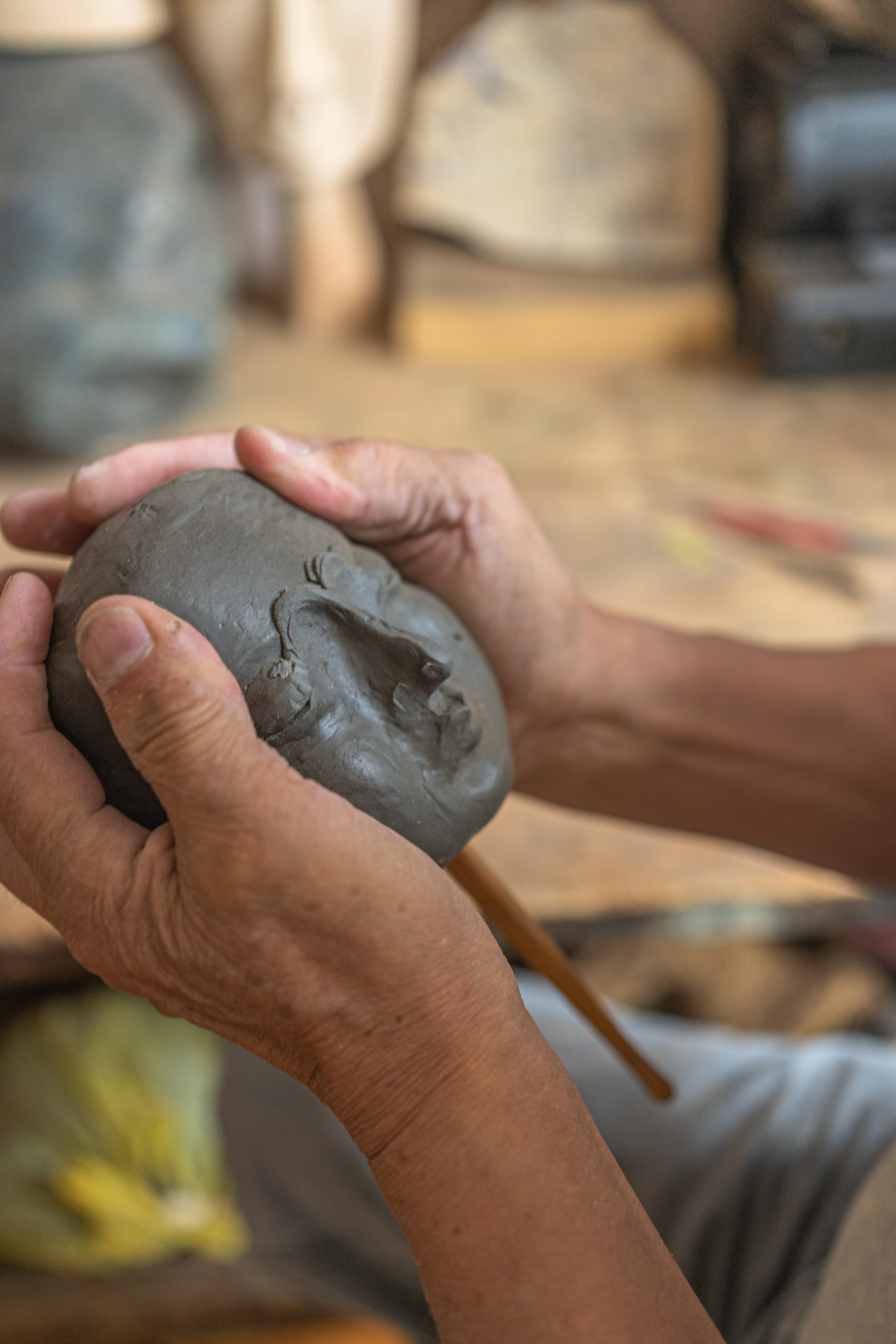В гостях у скульптора