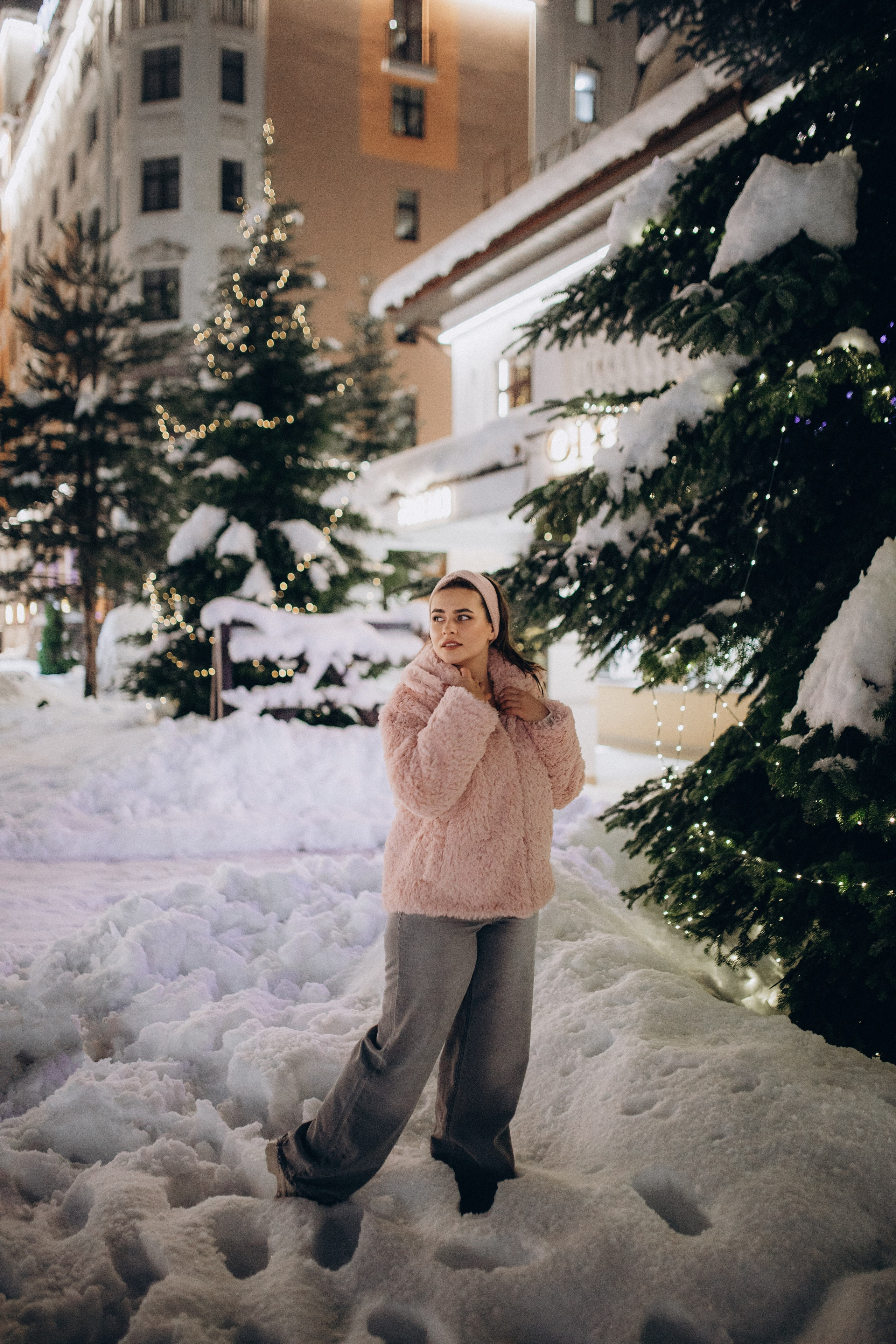 Зимняя прогулка на Розе Хутор с Кристиной. Фотограф Елизавета Балакир