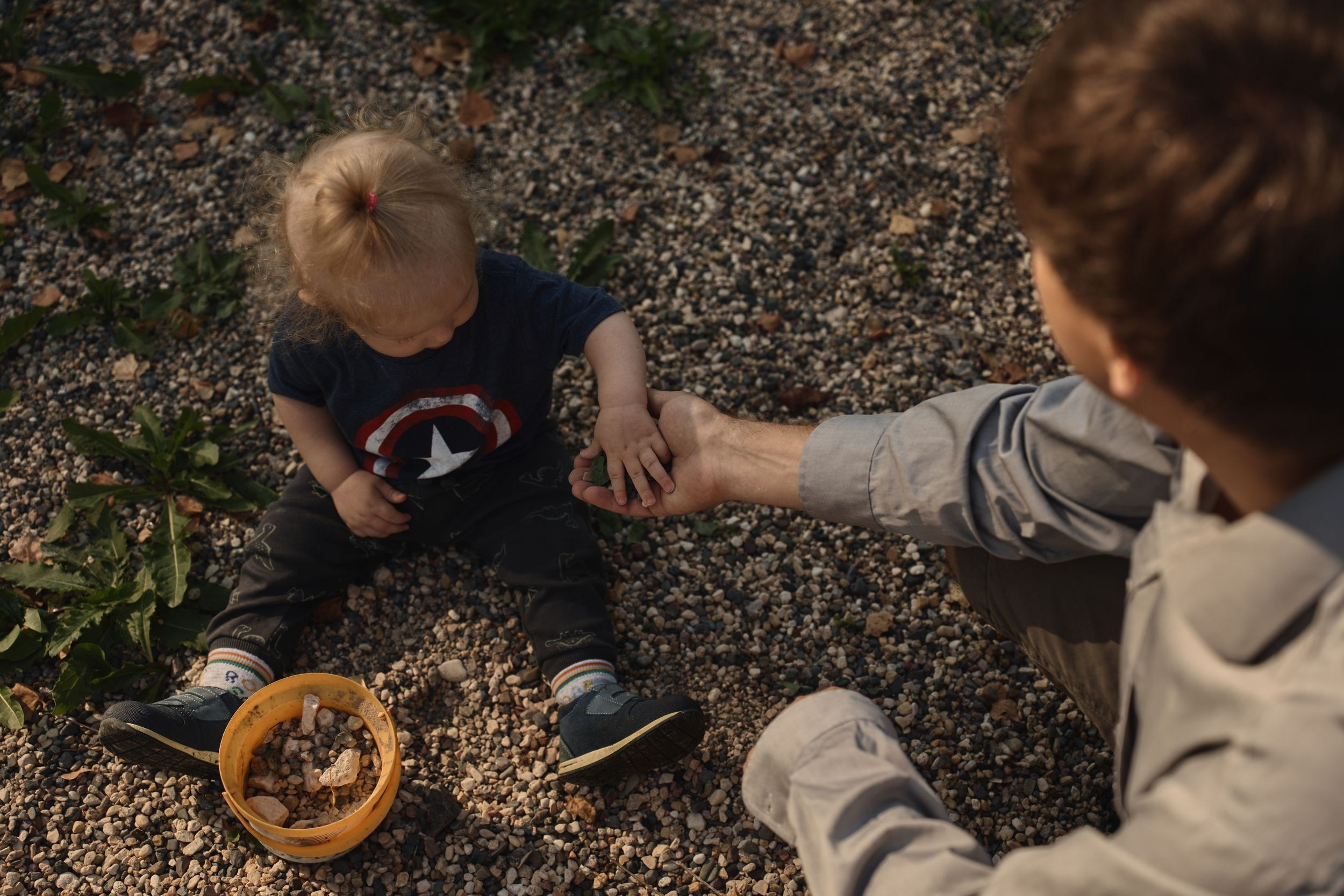 Семейная стрижка газона. Фотограф Женя Пашкина