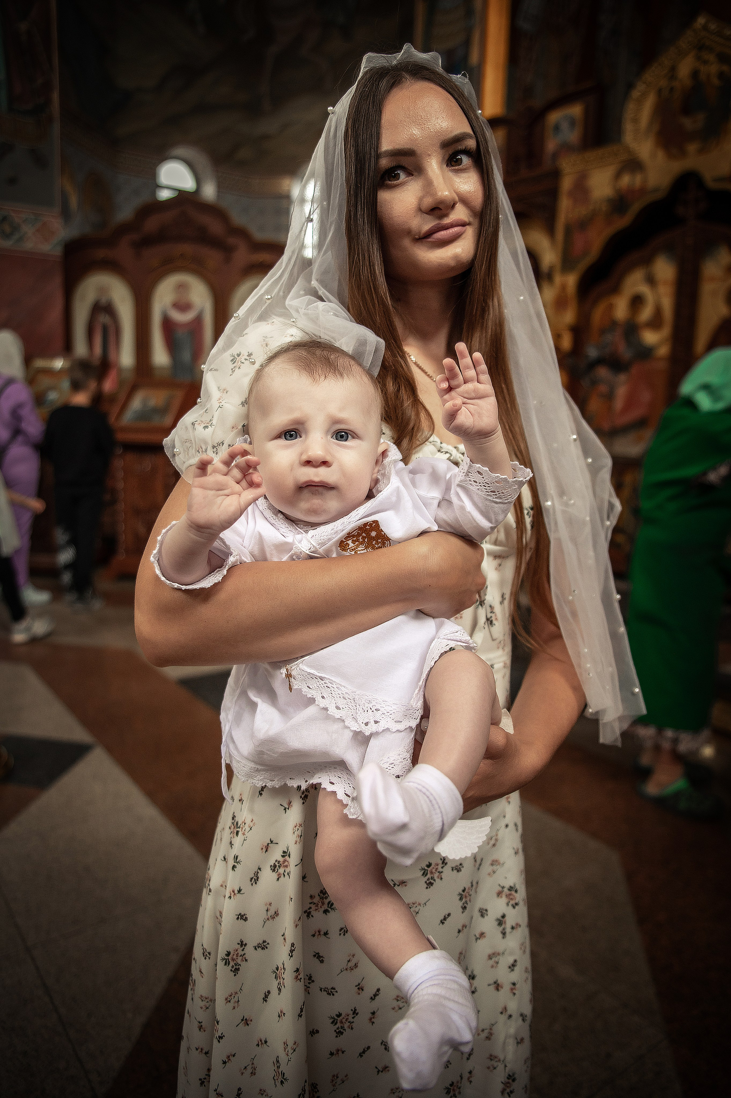 Таинство Крещения Романа, Храм Всех Святых Волгоград Мамаев Курган. Церковный, семейный и репортажный фотограф Волгоград, Волжский