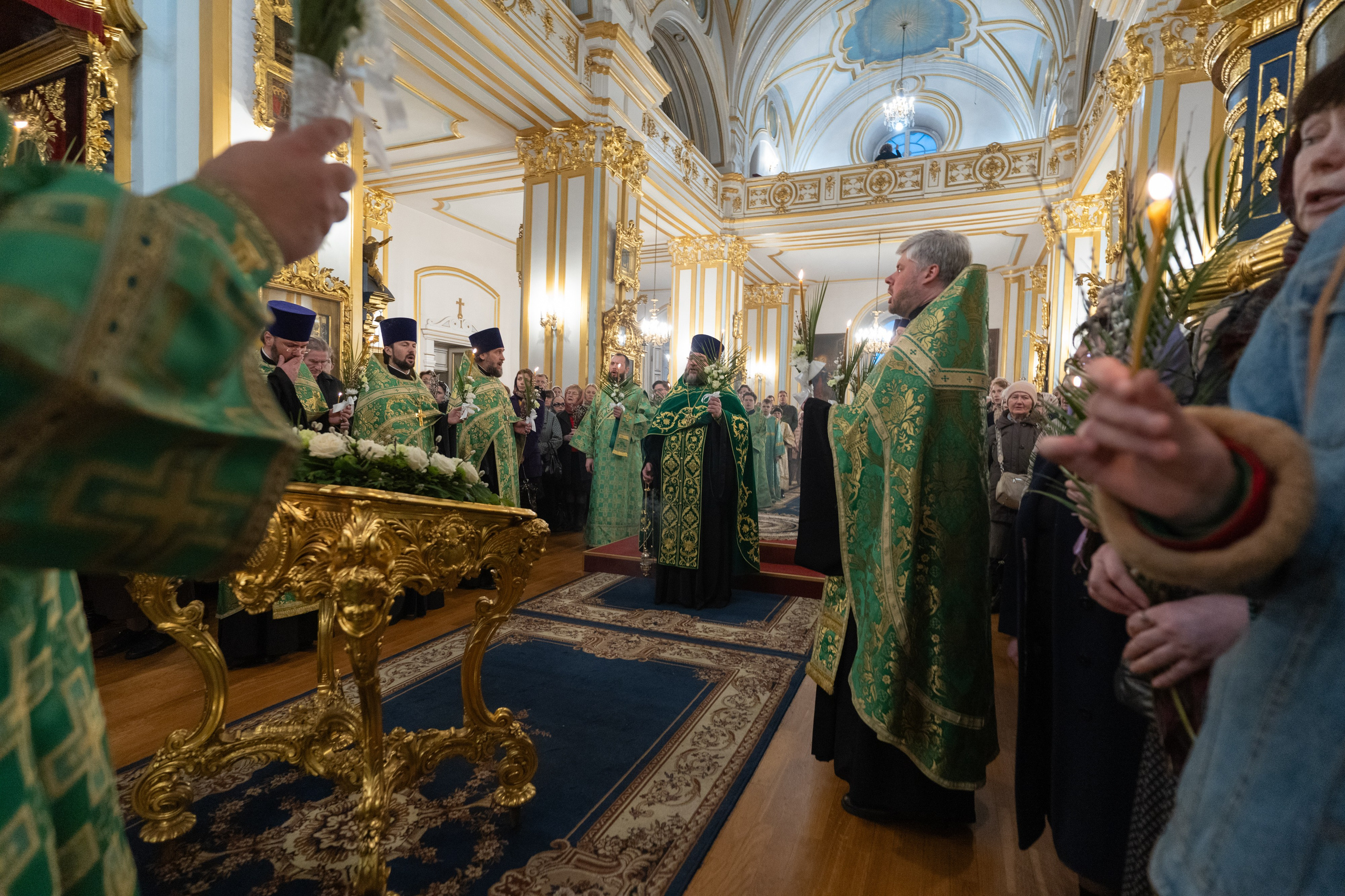 Суббота 6-й седмицы, ваий. Лазарева суббота. Воскрешение прав. Лазаря. НИКОЛО-БОГОЯВЛЕНСКИЙ МОРСКОЙ СОБОР