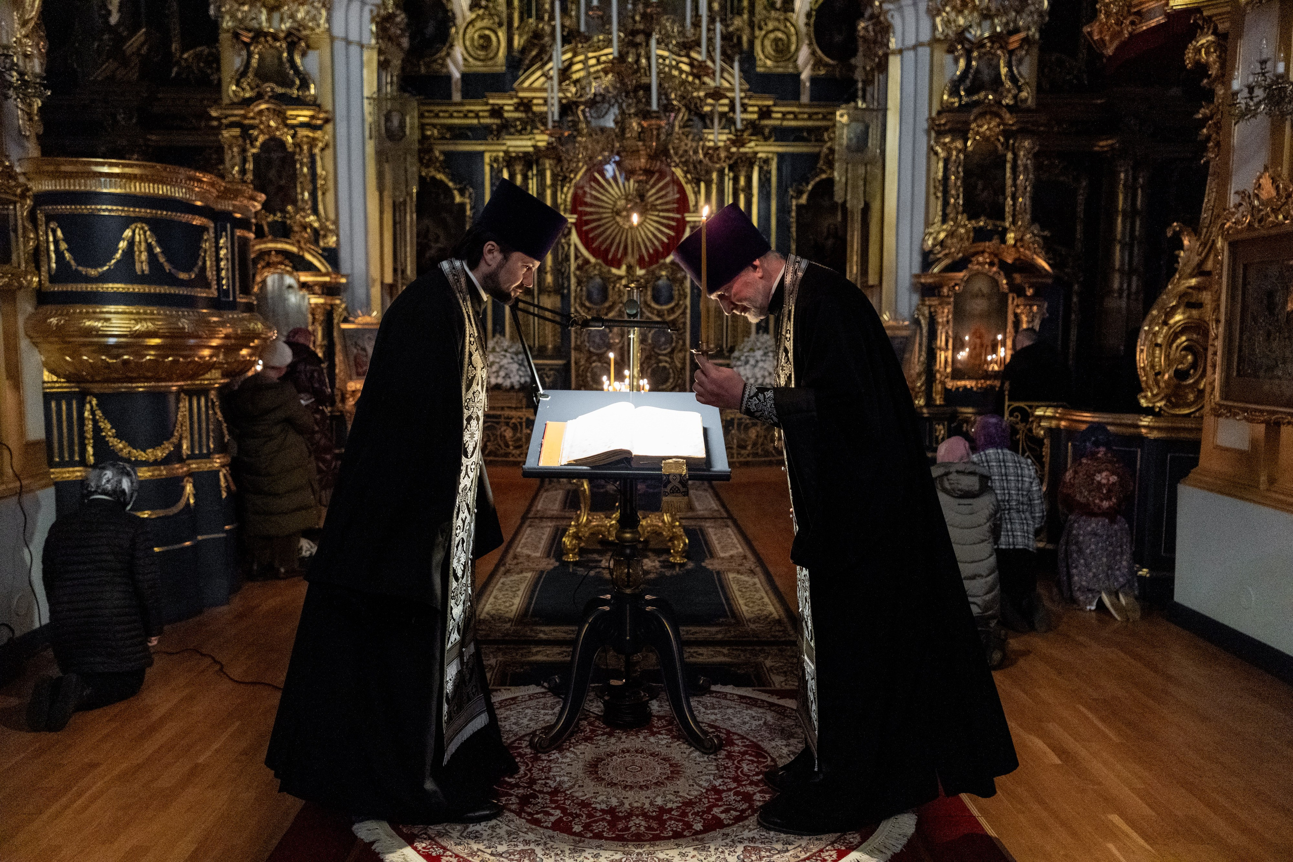 Великое повечерие с чтением Великого покаянного канона преп. Андрея Критского. НИКОЛО-БОГОЯВЛЕНСКИЙ МОРСКОЙ СОБОР