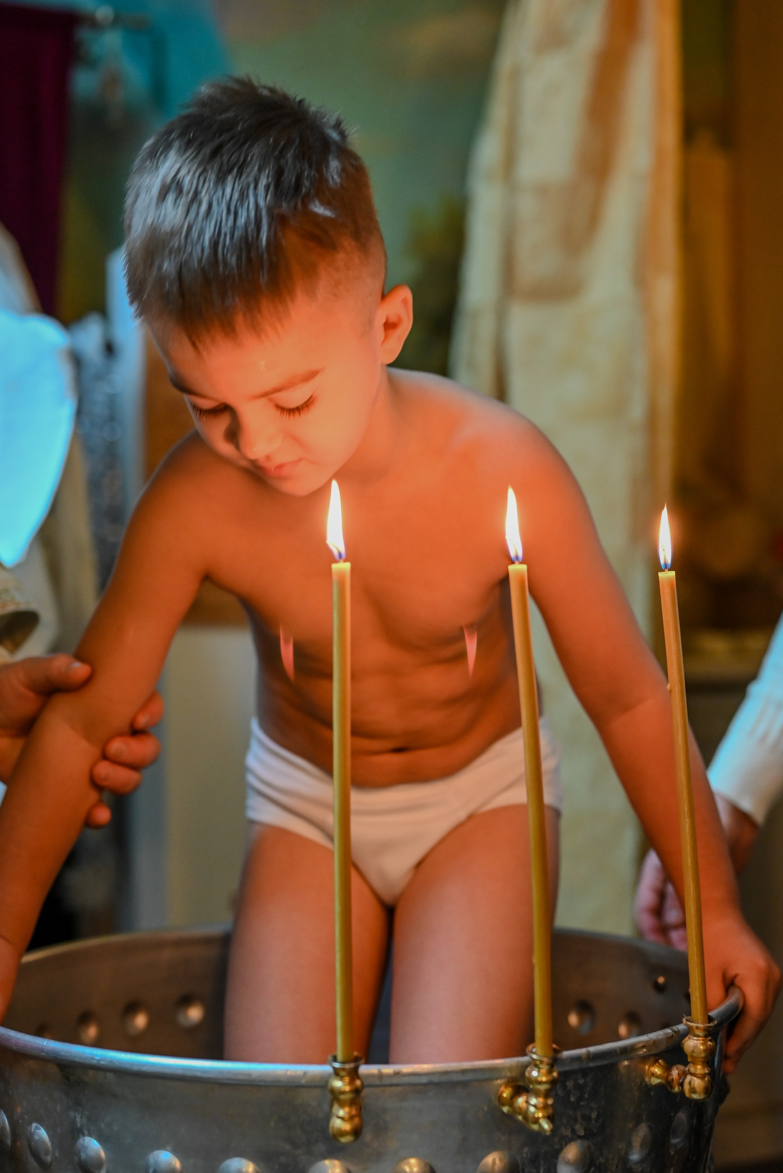 Крещение Совхоз Ленина. Семейный и детский фотограф Москва