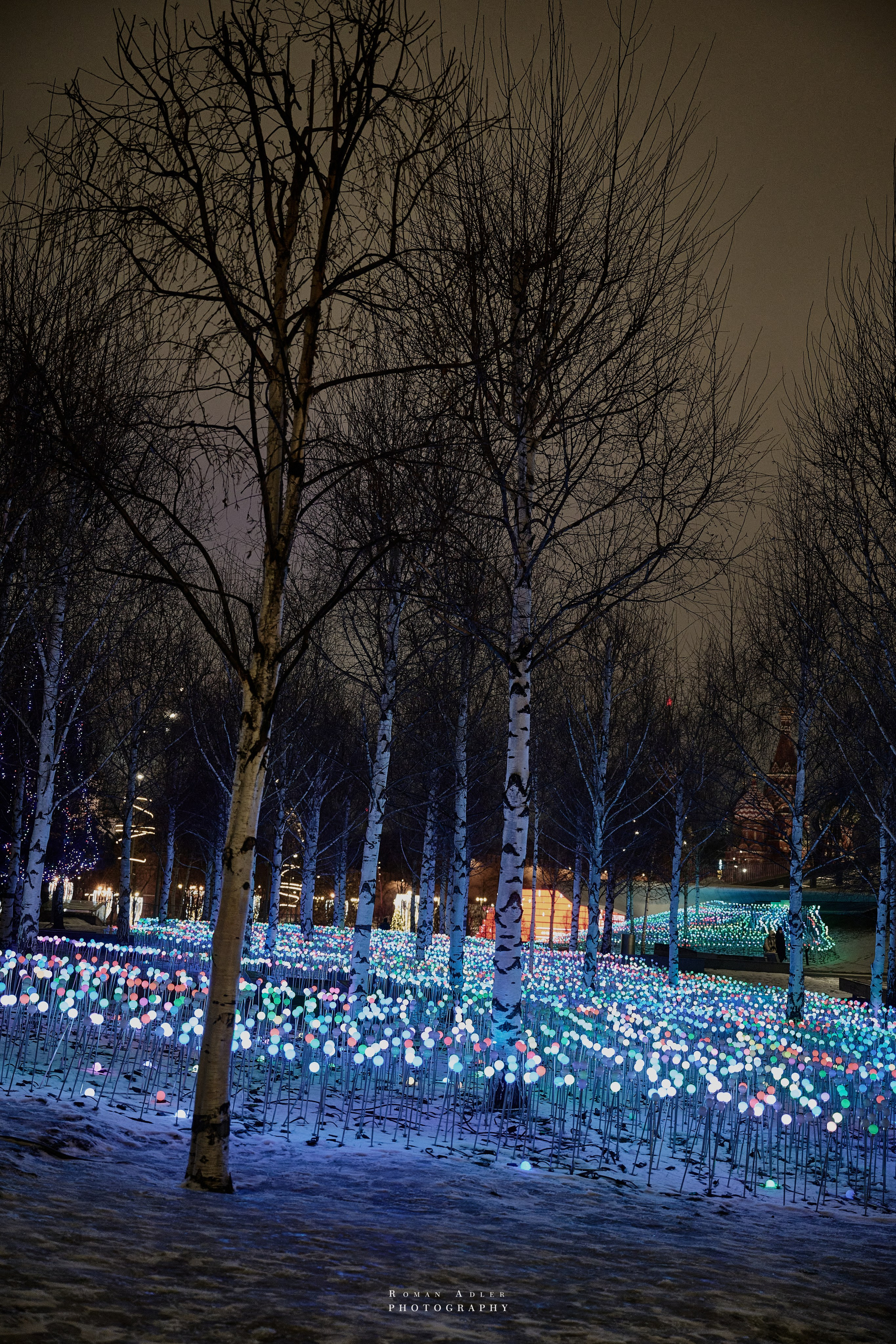 Новогодняя ночная Москва 2025. Фотограф Роман Адлер