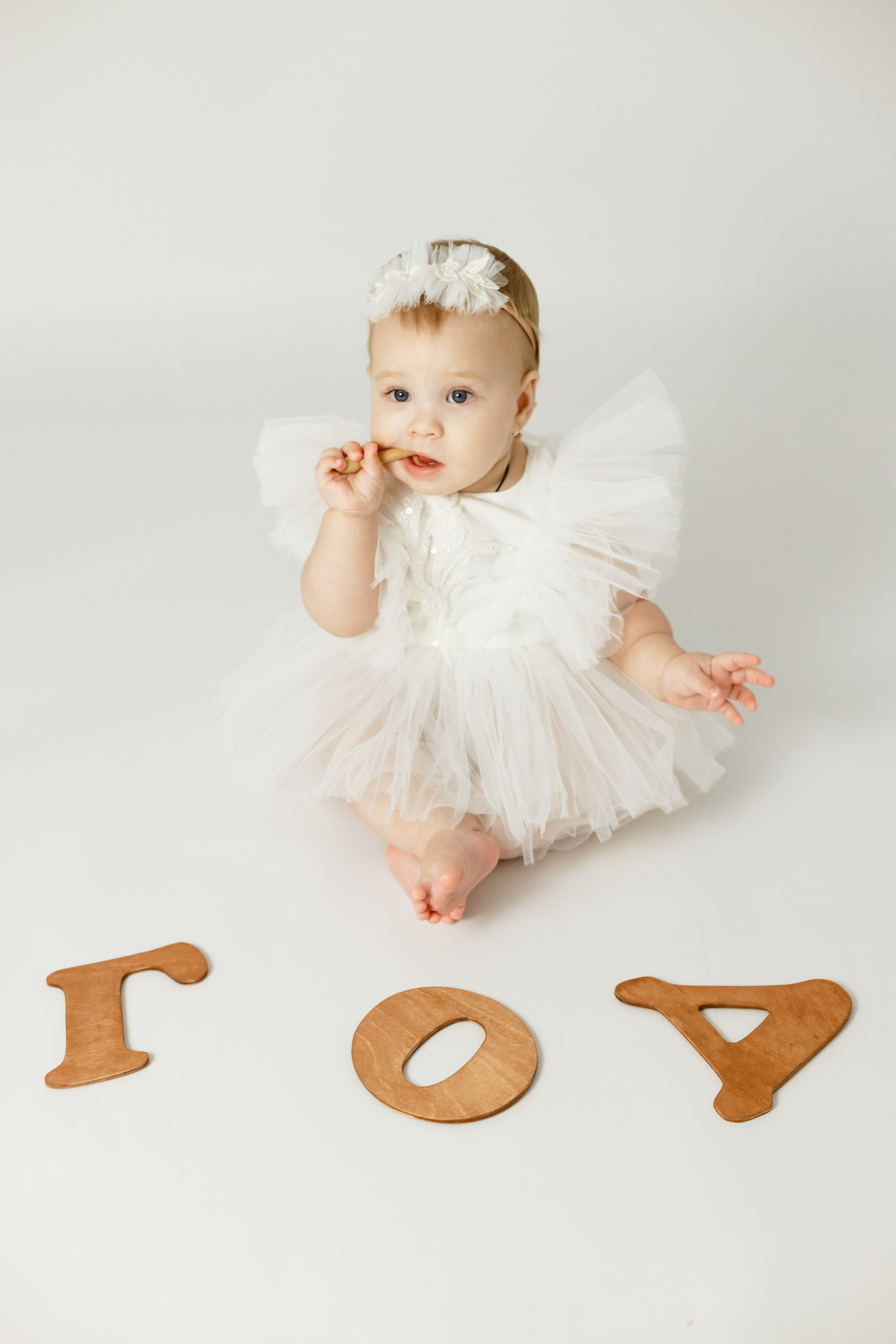 Фотосессия годика минимализм