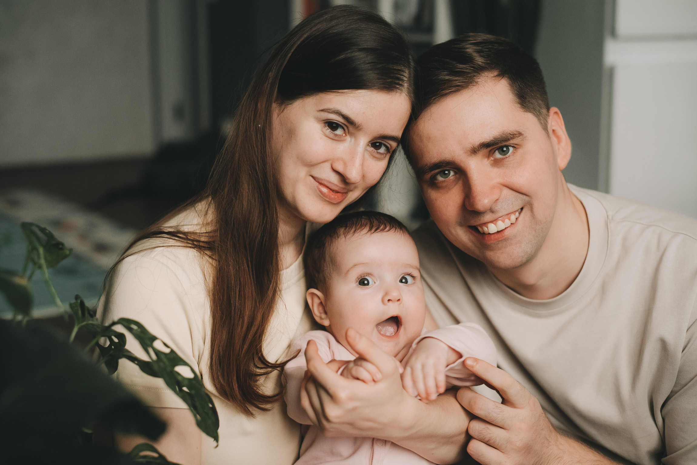 Маша 5 месяцев. Фотограф новорожденных в стиле lifestyle в Воронеже Юлия Ключникова